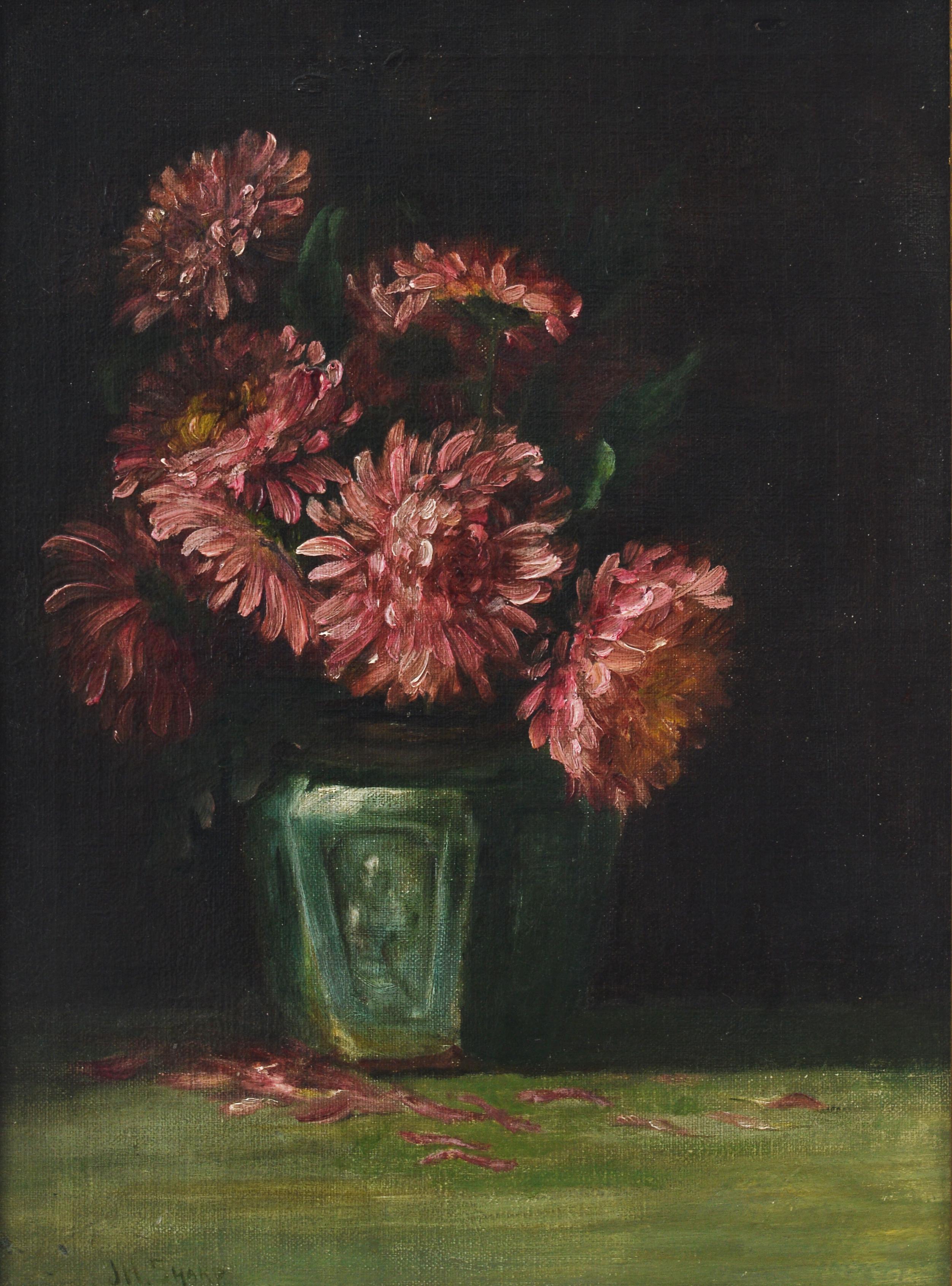 Flowers in a Vase - Painting by Joseph Henry Sharp