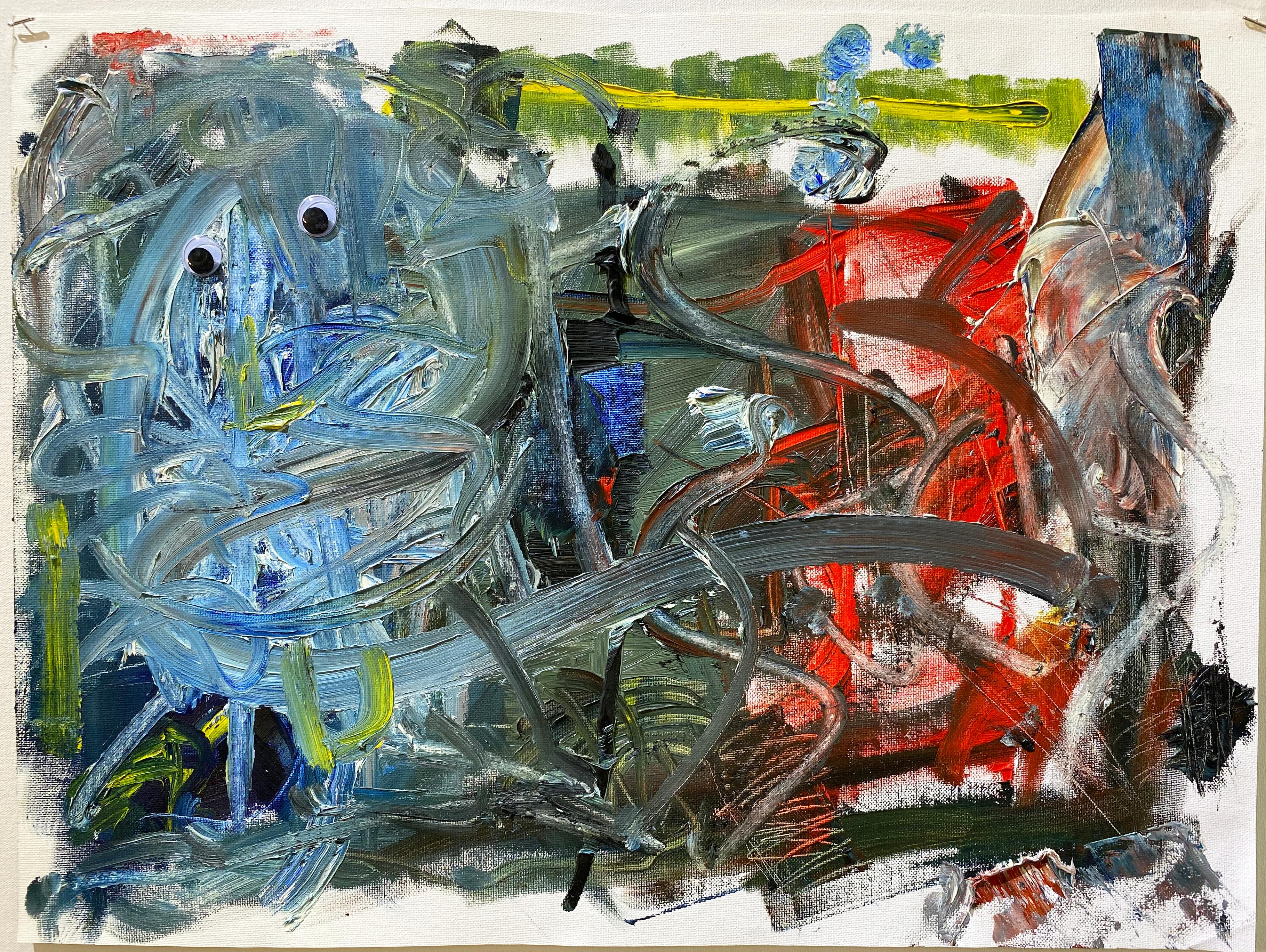 Janine presto: Opera d'arte astratta a tecnica mista