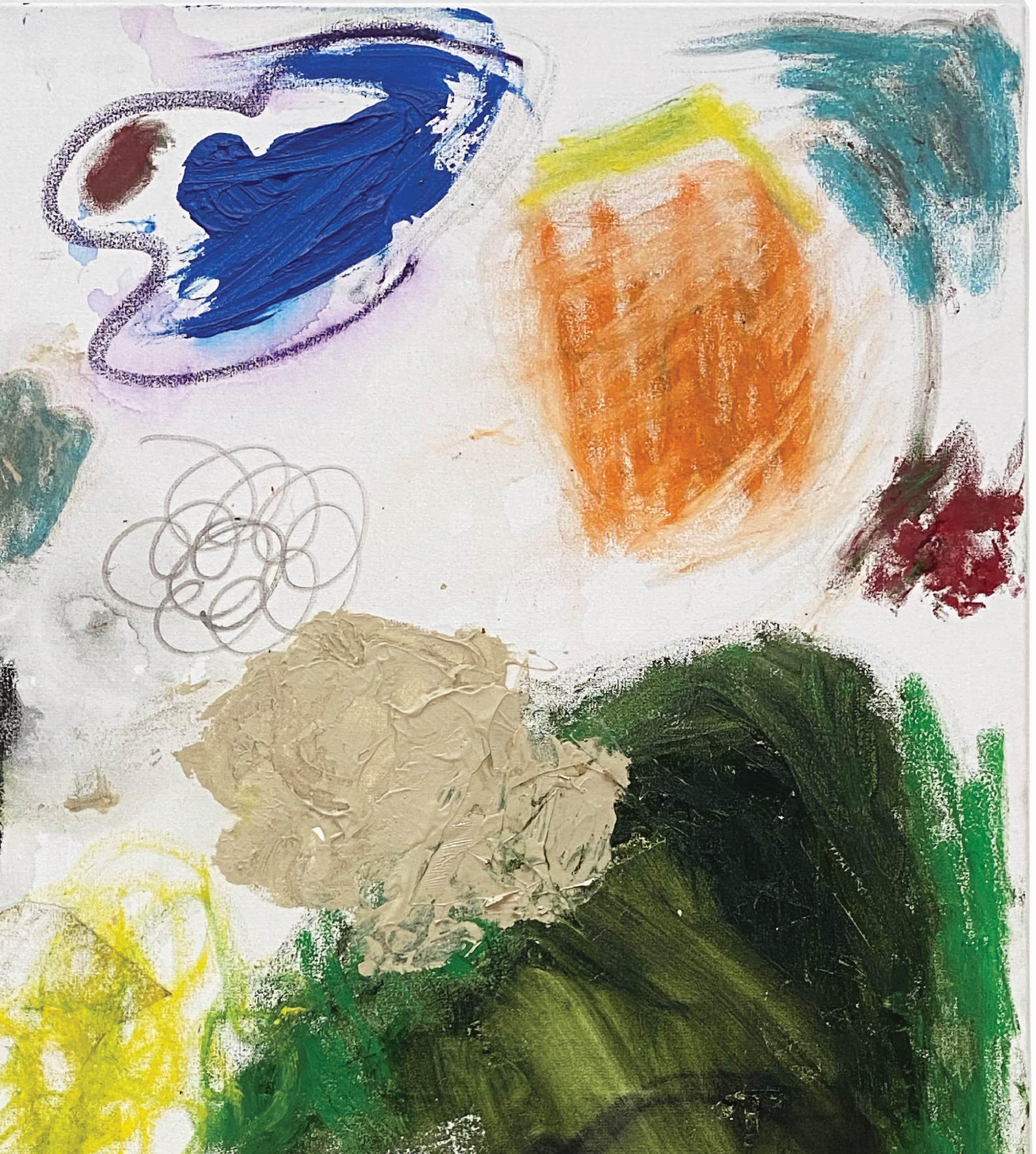 PG vibes : opera d'arte espressionista astratta - Abstract Painting Beige di Joseph Hicks