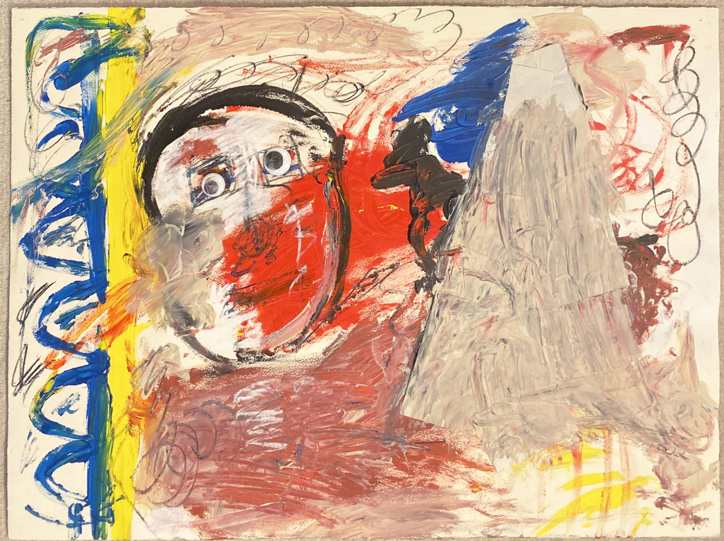 Abstract Painting Joseph Hicks - Sans titre : œuvre d'art abstraite en techniques mixtes