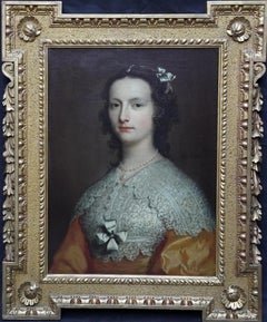 Portrait of Elizabeth Banks - British 18th Century art Old Master oil painting