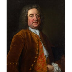 Portrait Of Thomas Marsh, Canterbury, Early 18th-Century British Oil Painting