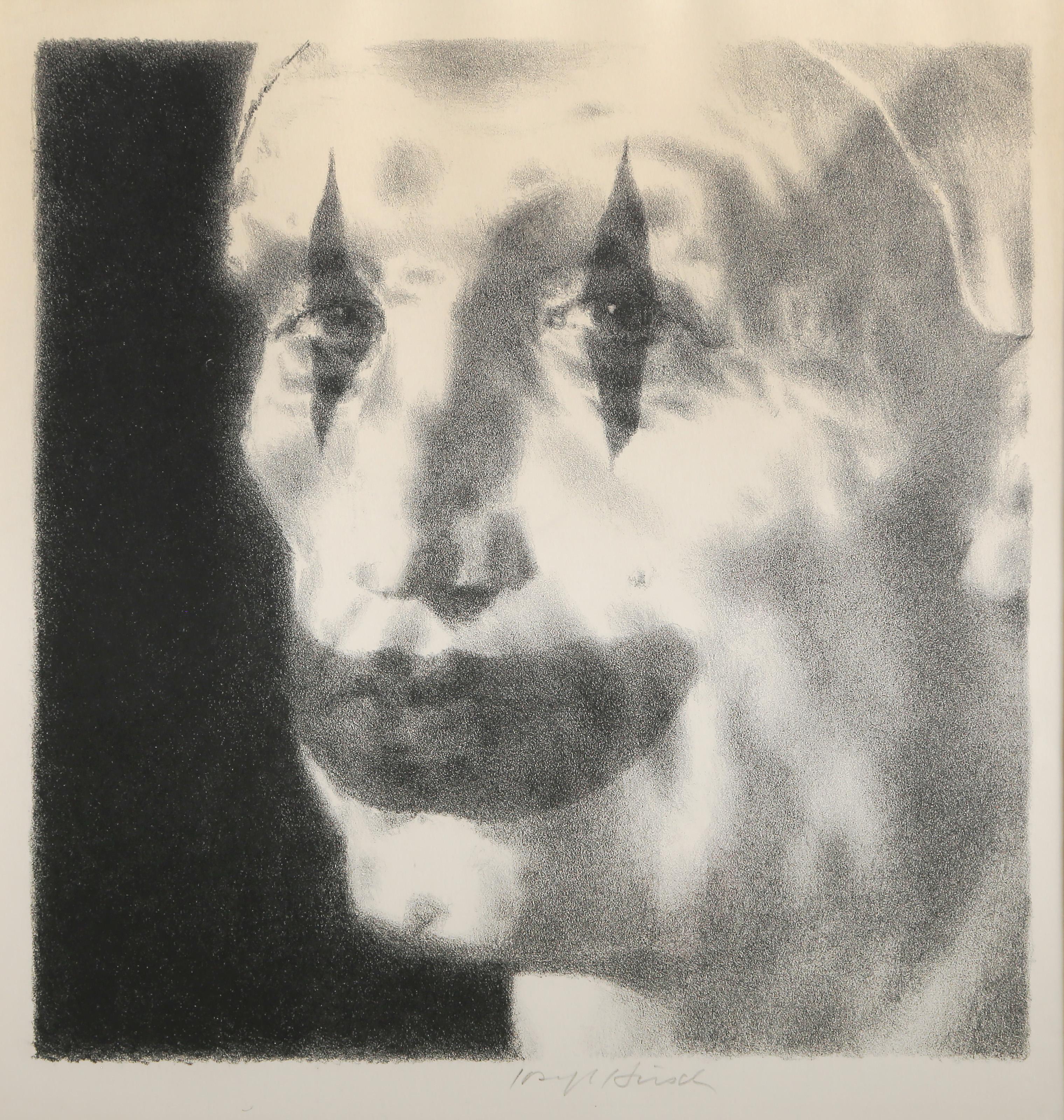 Farbiger Mann, Amerikanischer Realist Lithographie von Joseph Hirsch im Angebot 1