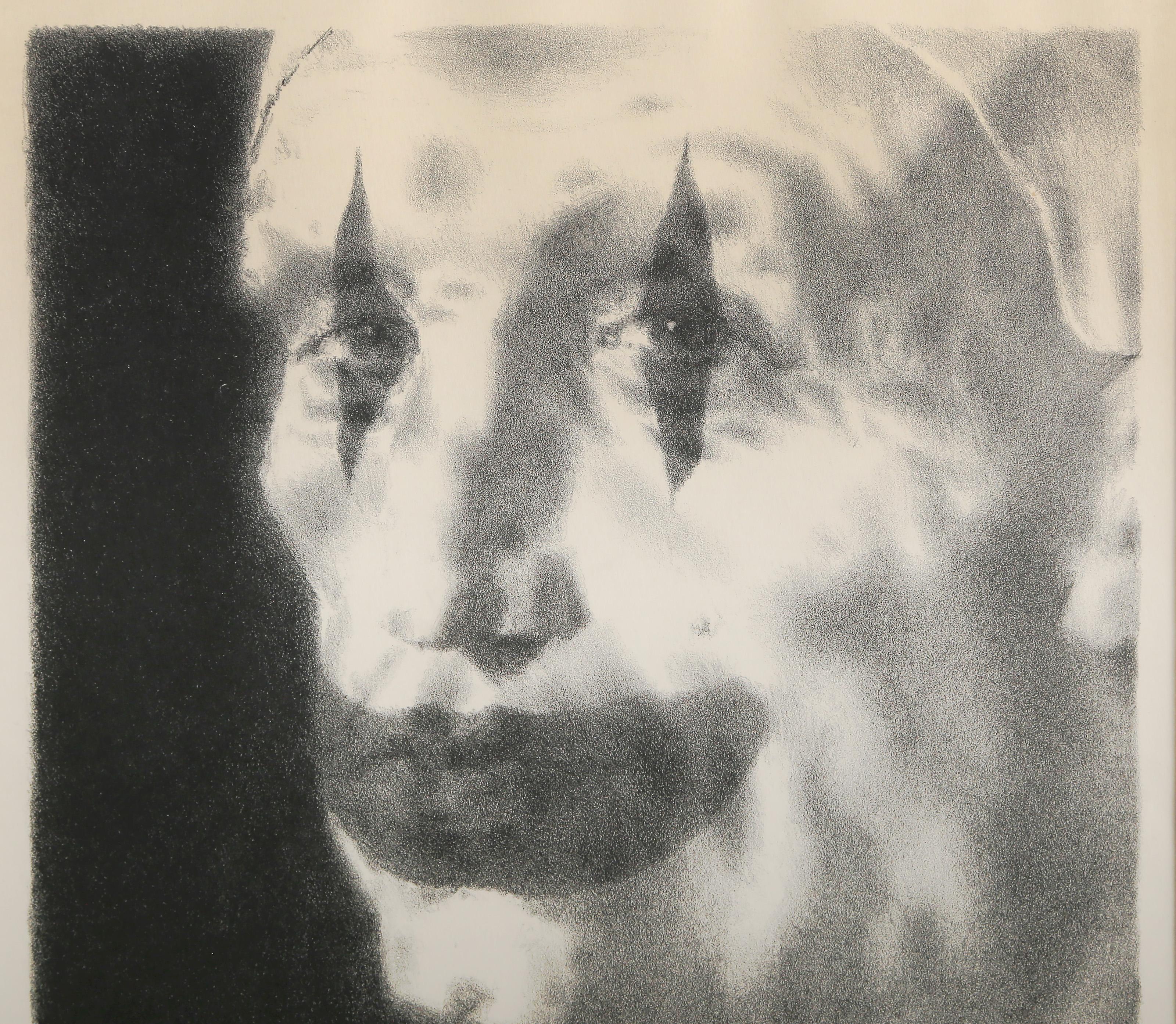 Farbiger Mann, Amerikanischer Realist Lithographie von Joseph Hirsch im Angebot 2