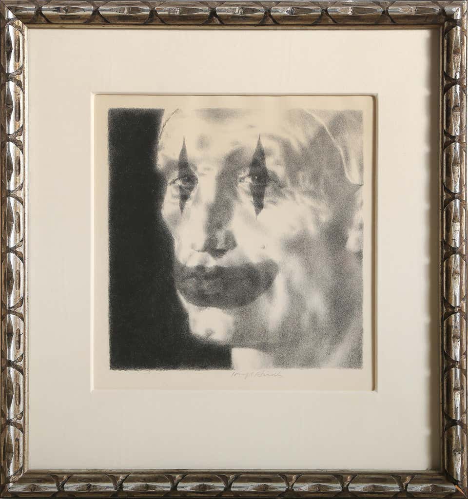 Painted Man, American Realist Lithograph by Joseph Hirsch