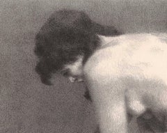 Nude drawing (Nude on her haunches draws ) - In Celebration of Pride Month