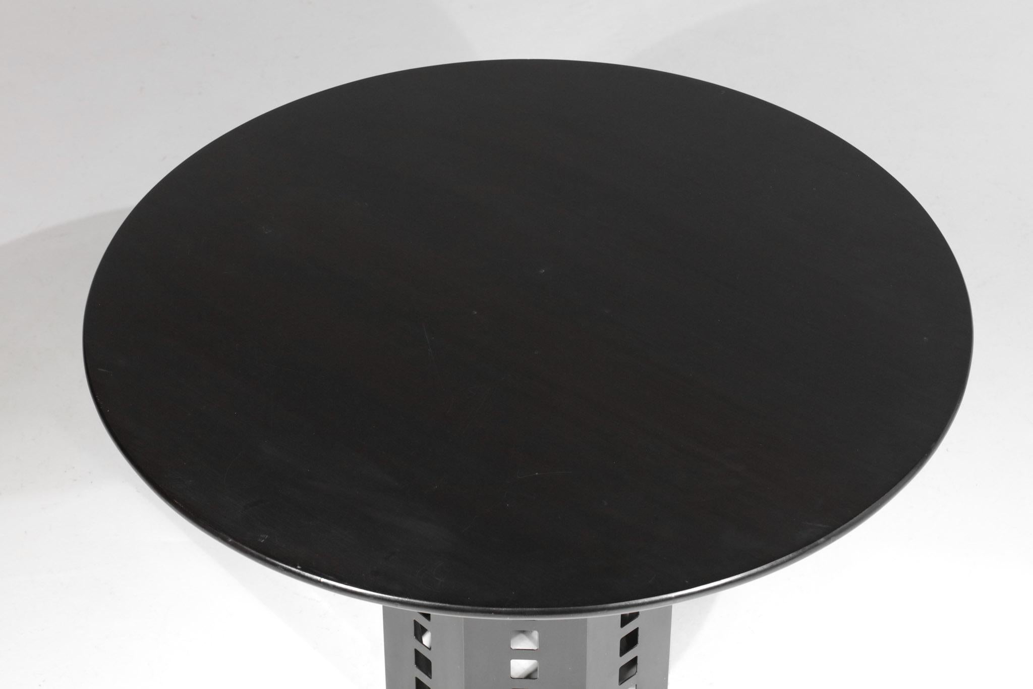 Joseph Hoffman Dining Table Reissue 70's Lacquered Wood - G046 For Sale 6