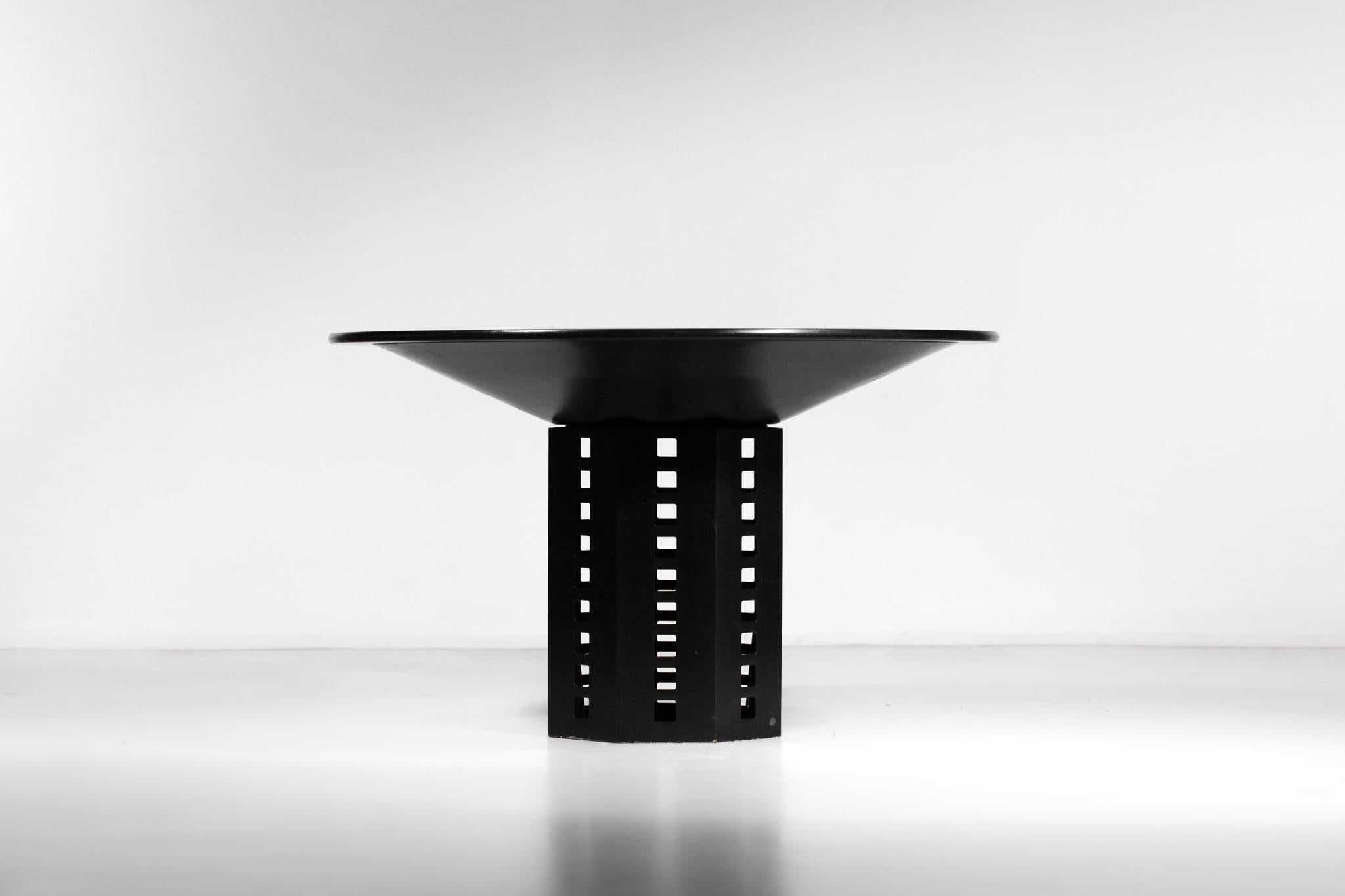Mid-Century Modern Joseph Hoffman Dining Table Reissue 70's Lacquered Wood - G046