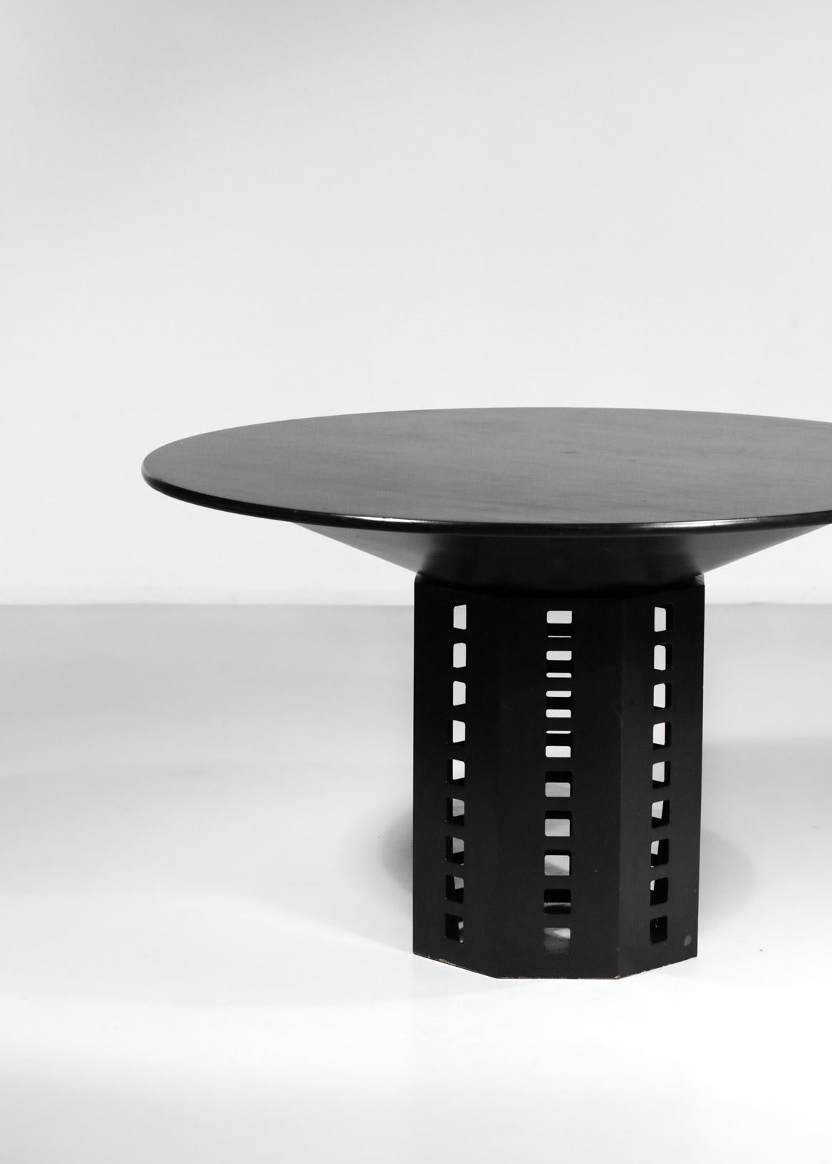 Joseph Hoffman Dining Table Reissue 70's Lacquered Wood - G046 In Good Condition For Sale In Lyon, FR
