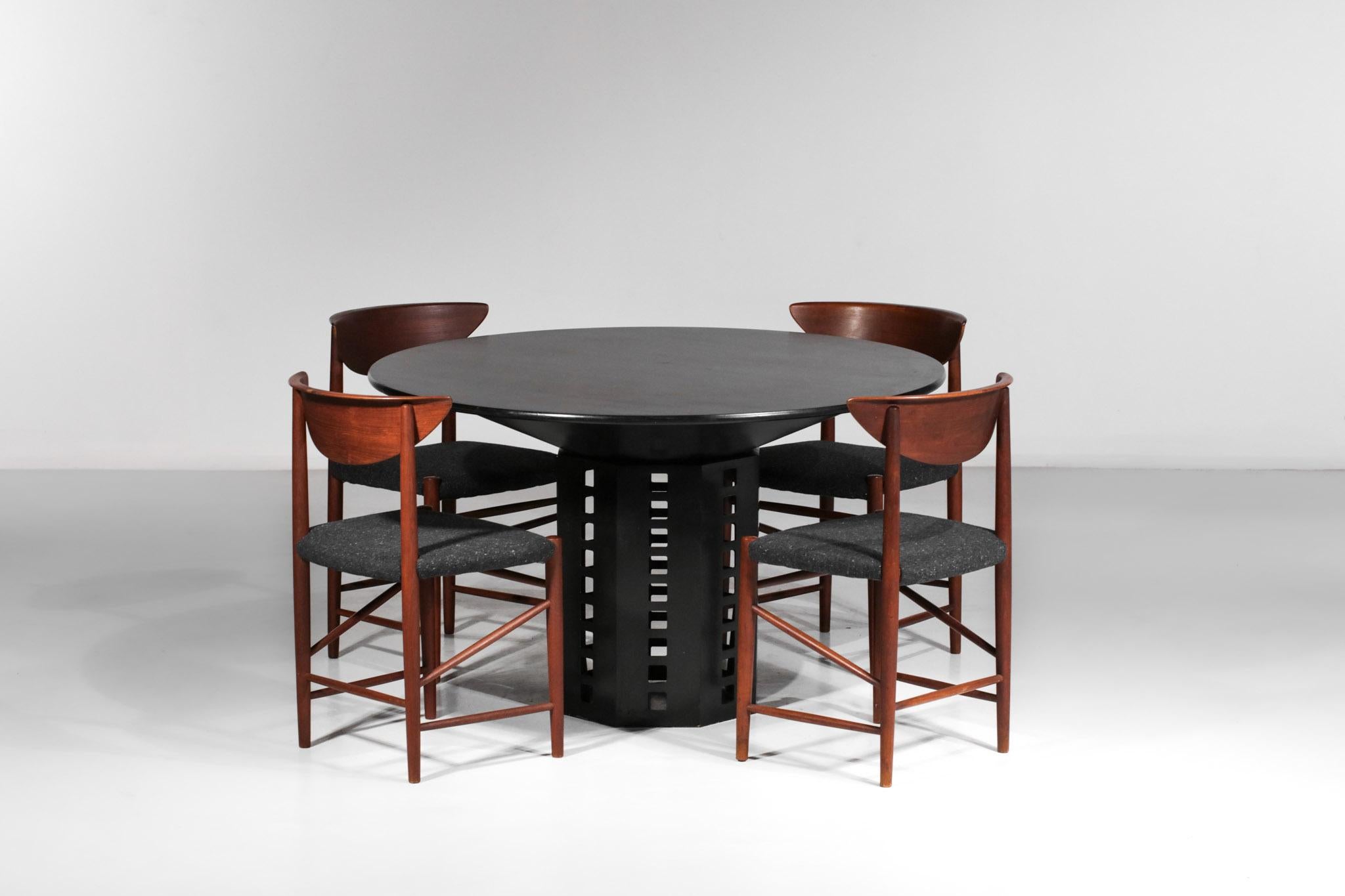 Joseph Hoffman Dining Table Reissue 70's Lacquered Wood - G046 2