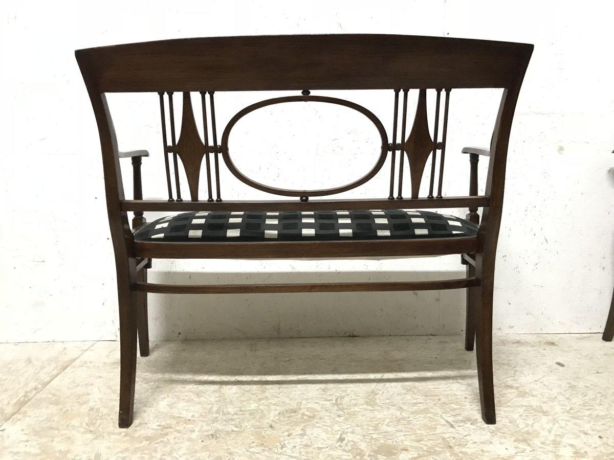 Joseph Hoffmann in the Style of a Secessionist Five-Piece Bentwood Salon Set For Sale 3