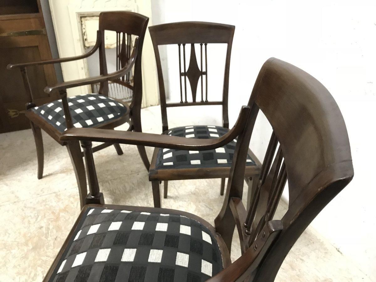 Joseph Hoffmann in the Style of a Secessionist Five-Piece Bentwood Salon Set For Sale 9
