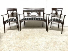 Joseph Hoffmann in the Style of a Secessionist Five-Piece Bentwood Salon Set