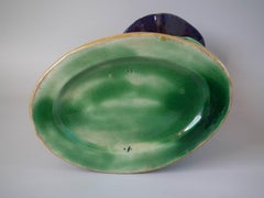 Joseph Holdcroft Majolica Swan Vase