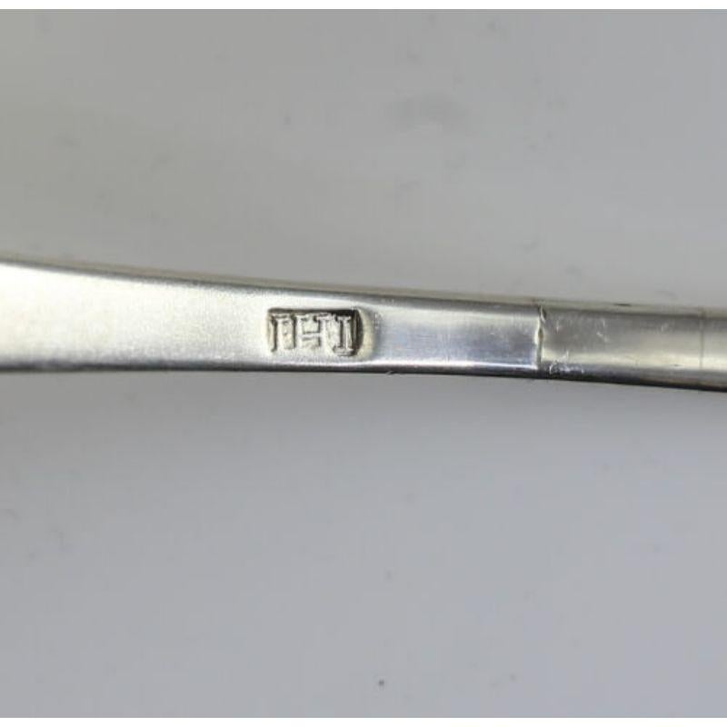 18th Century and Earlier Joseph Holt Ingraham American Coin Monogrammed Rare Silver Punch Ladle, c1800 For Sale