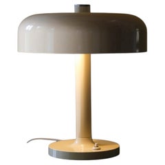 Lampe de table Joseph Hurka, métal White, Space AGE Design, Italie, années 1970