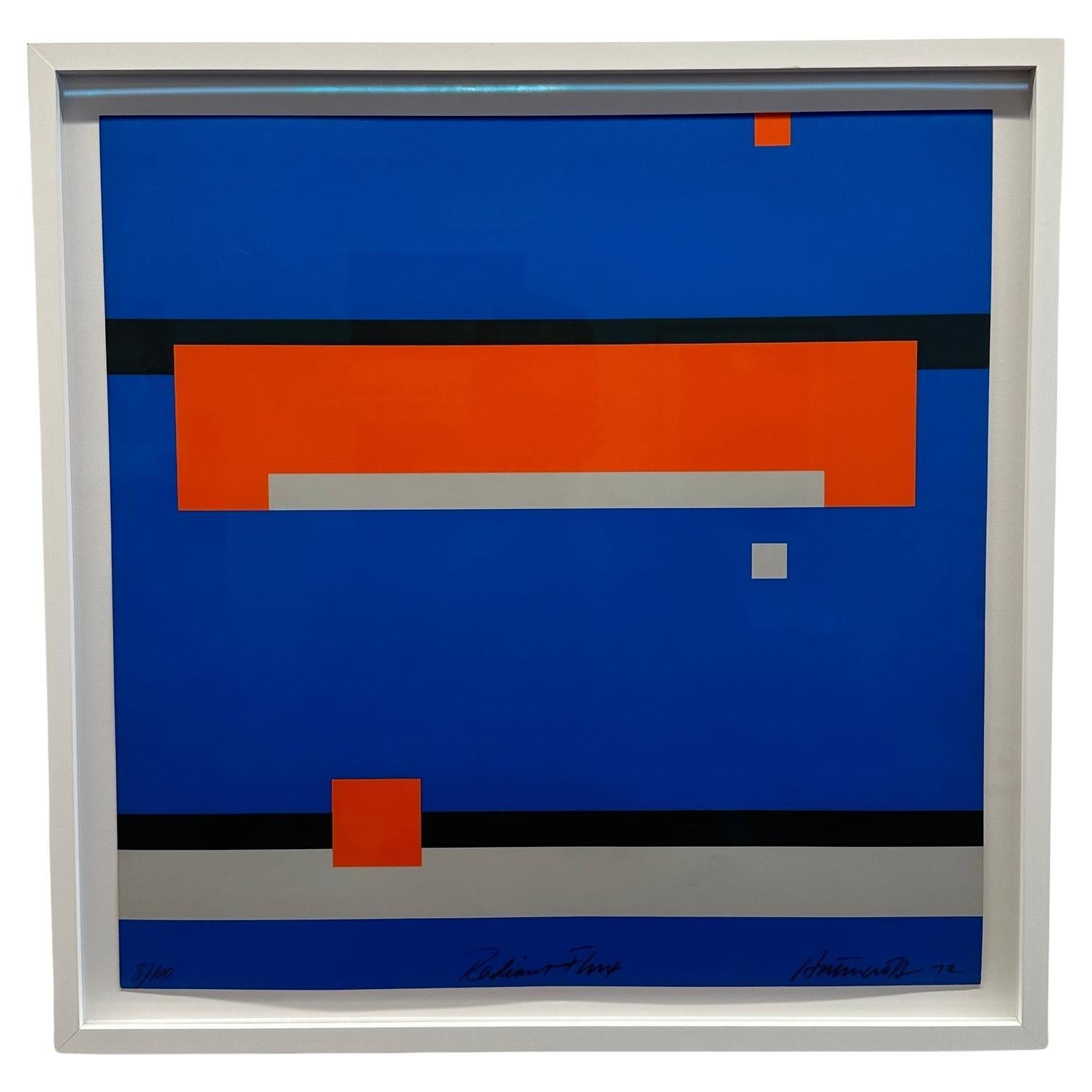 Joseph Hutchcroft "Radiant Flux" Abstract Color Serigraph, C. 1972