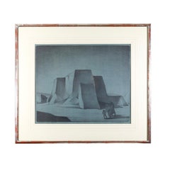 Mission at Rancho, New Mexico by Joseph Imhof