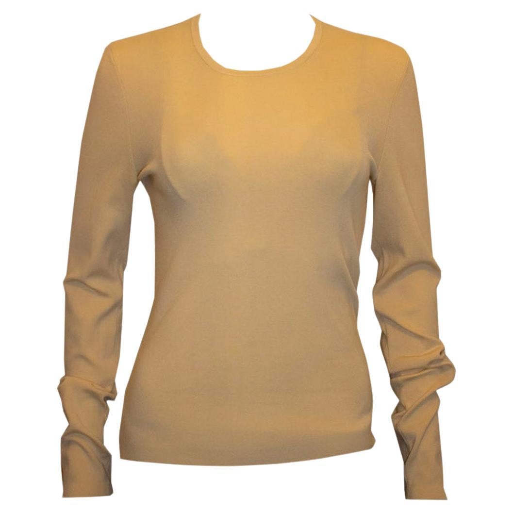 Joseph Ivory Colour Silk Knit Jumper For Sale