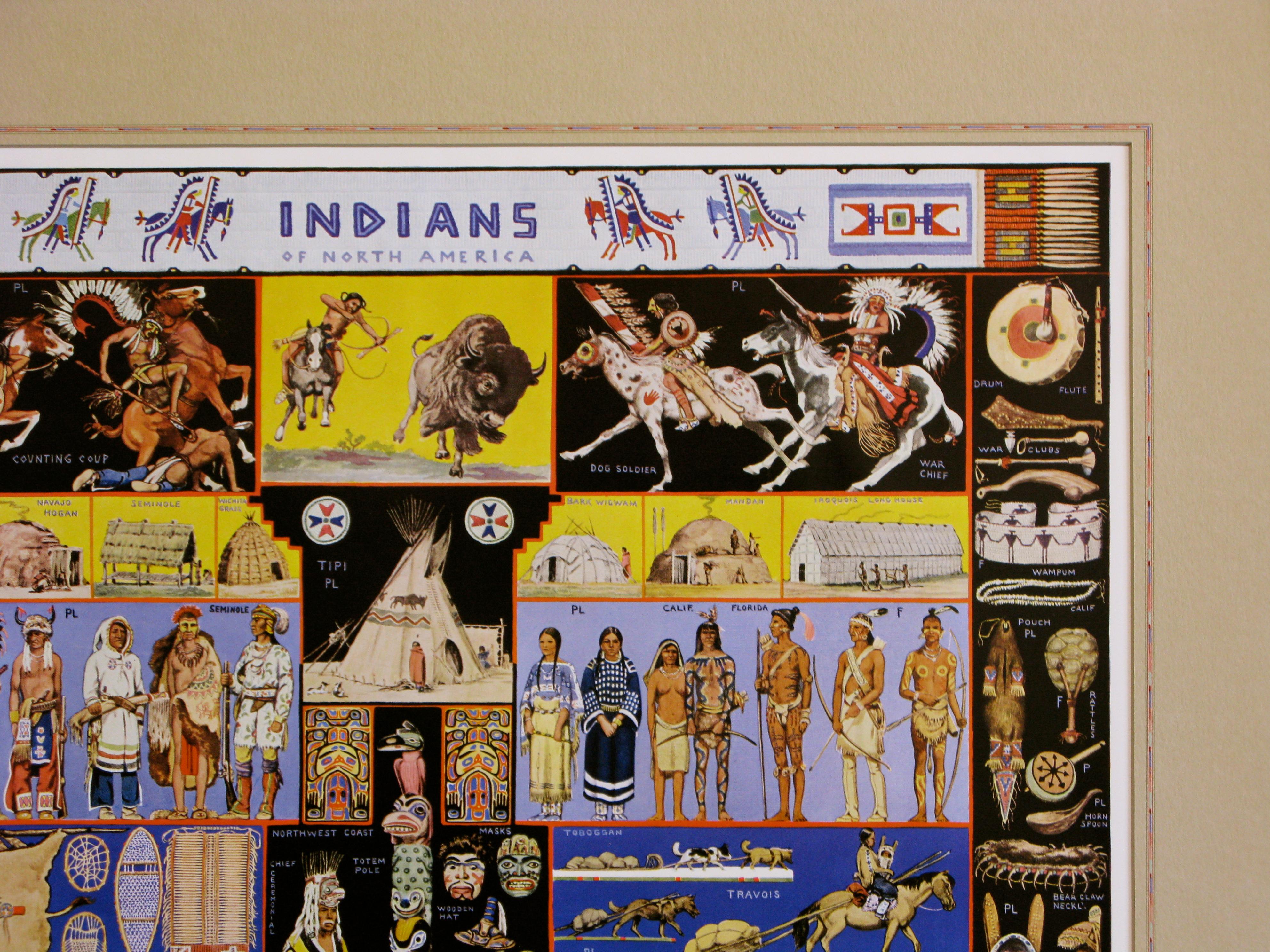 Indiani del Nord America 1936 di Jo Mora - Print Grigio di Joseph Jacinto Mora