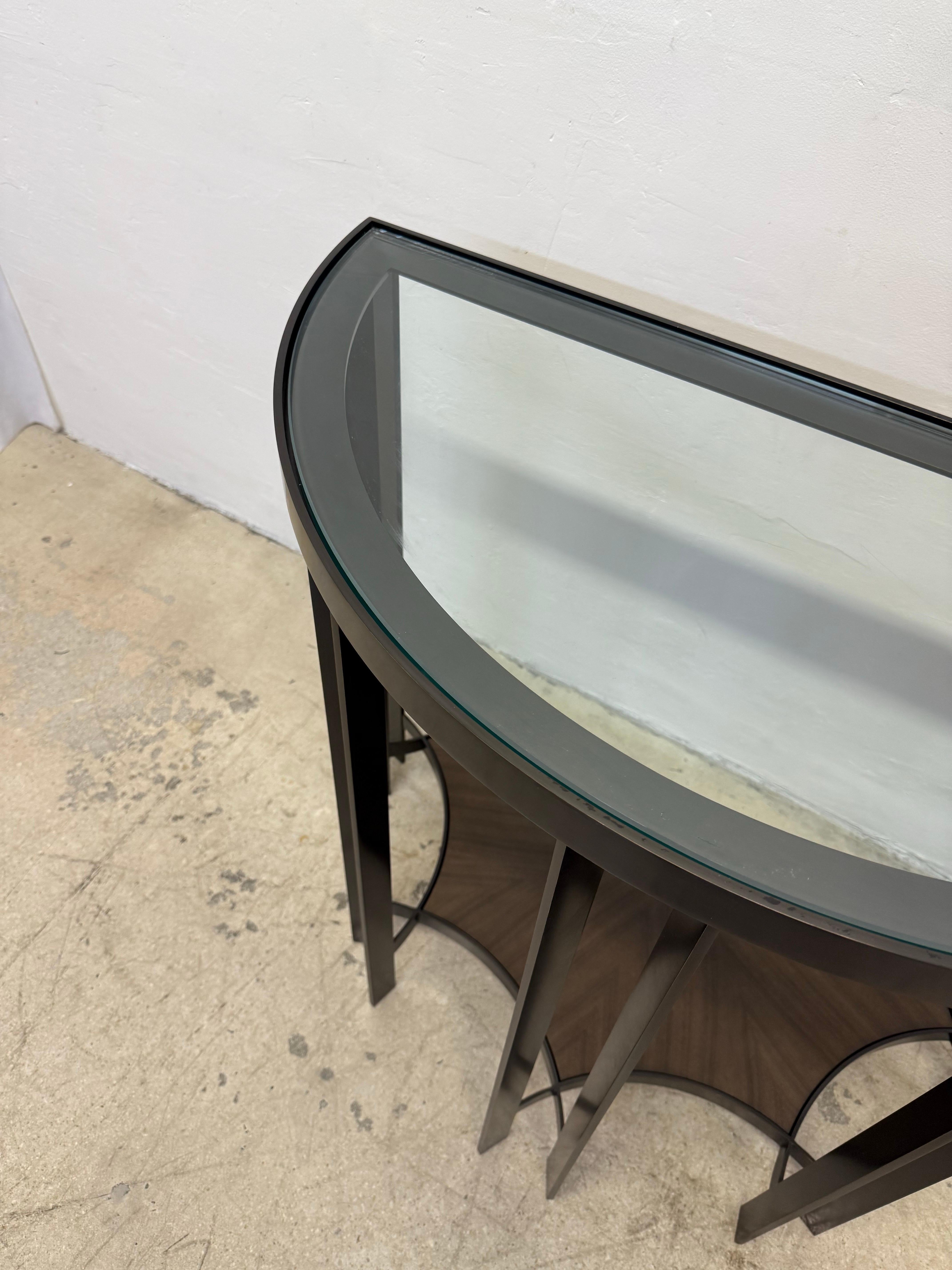 Joseph Jeup Bronze Acadia Demilune Console Table for Donghia, 2014 #2475 3