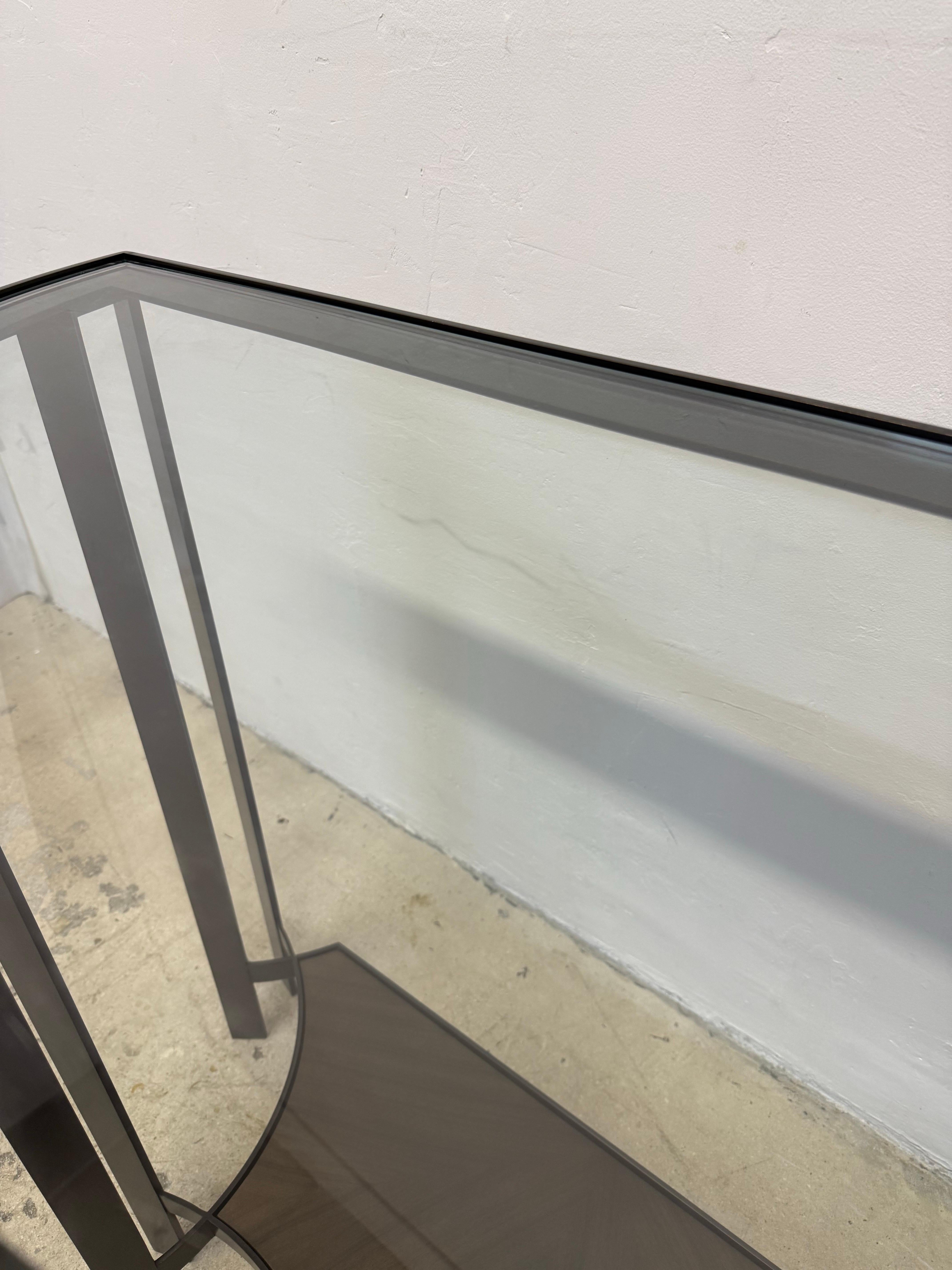 Joseph Jeup Bronze Acadia Demilune Console Table for Donghia, 2014 #2475 4