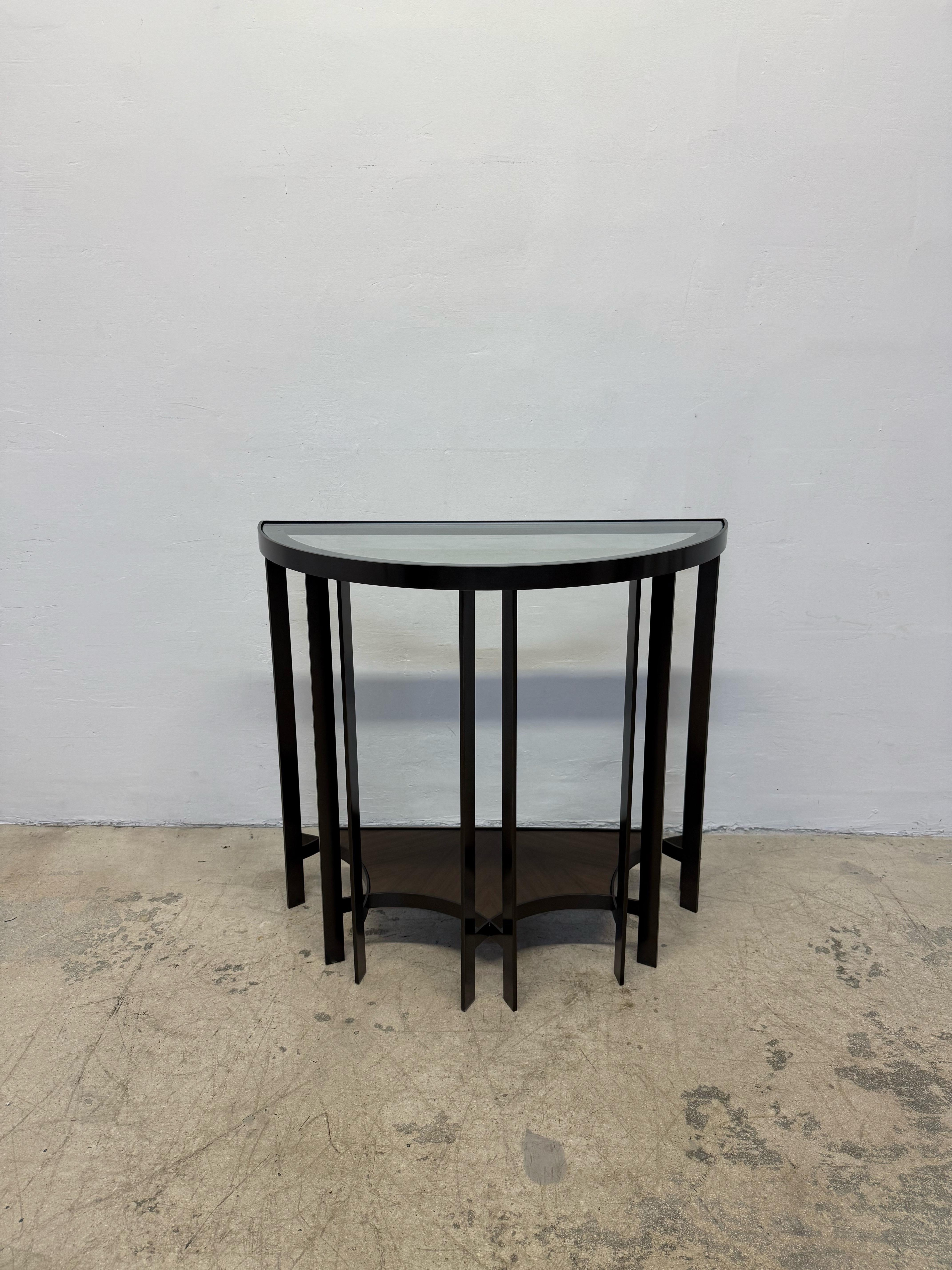 Joseph Jeup Bronze Acadia Demilune Console Table for Donghia, 2014 #2475 5