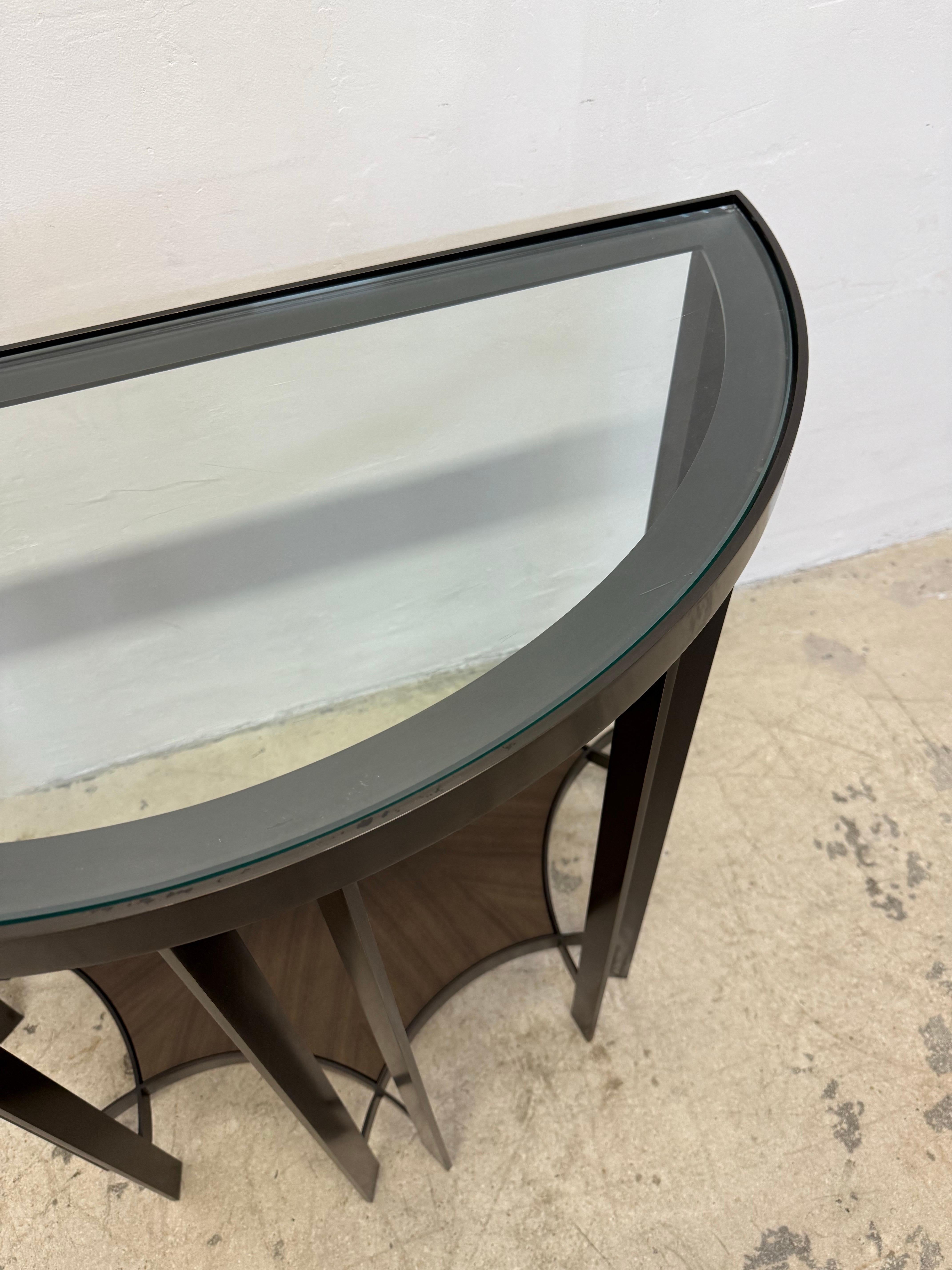 Contemporary Joseph Jeup Bronze Acadia Demilune Console Table for Donghia, 2014 #2475
