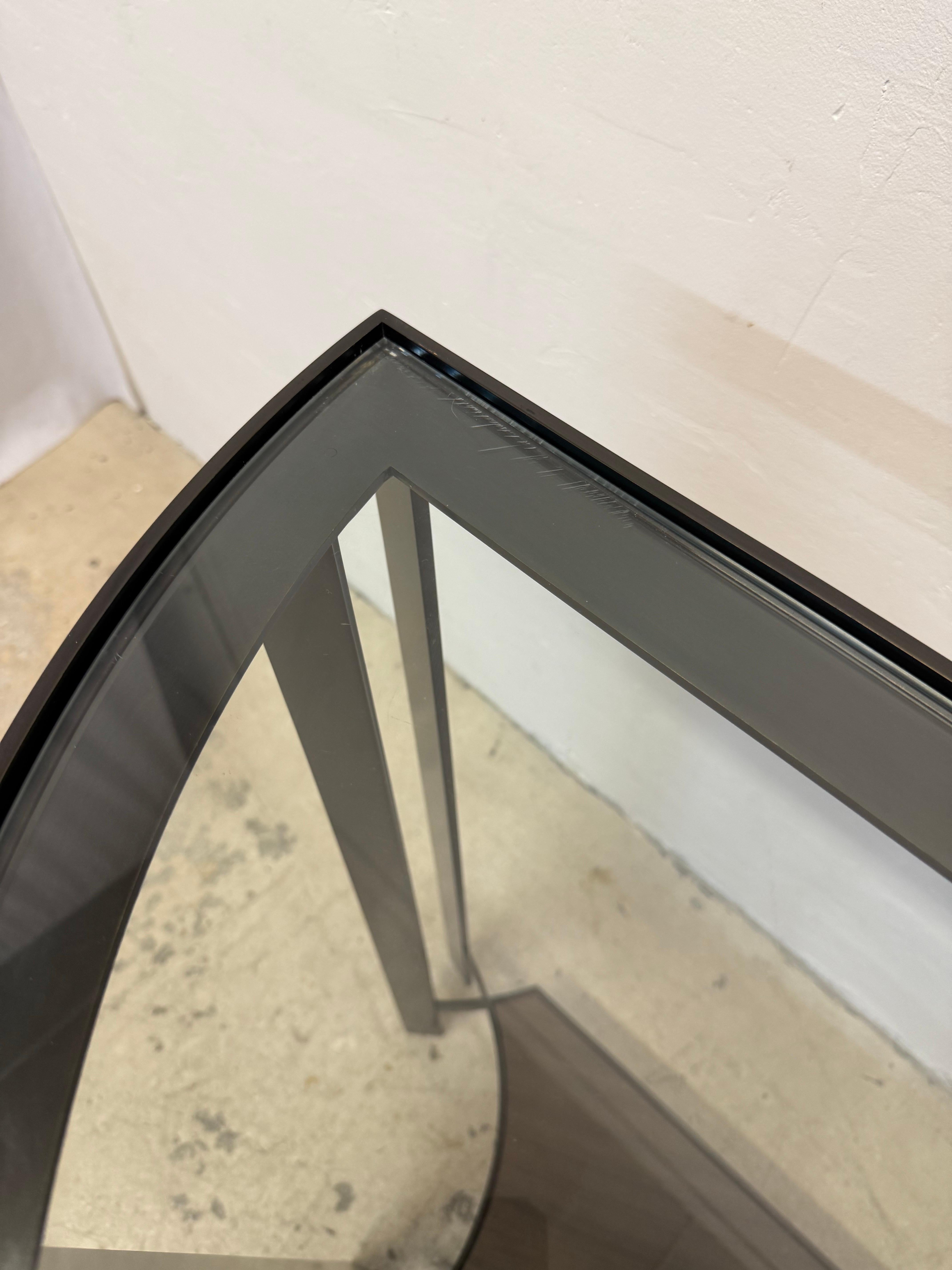 Joseph Jeup Bronze Acadia Demilune Console Table for Donghia, 2014 #2475 1