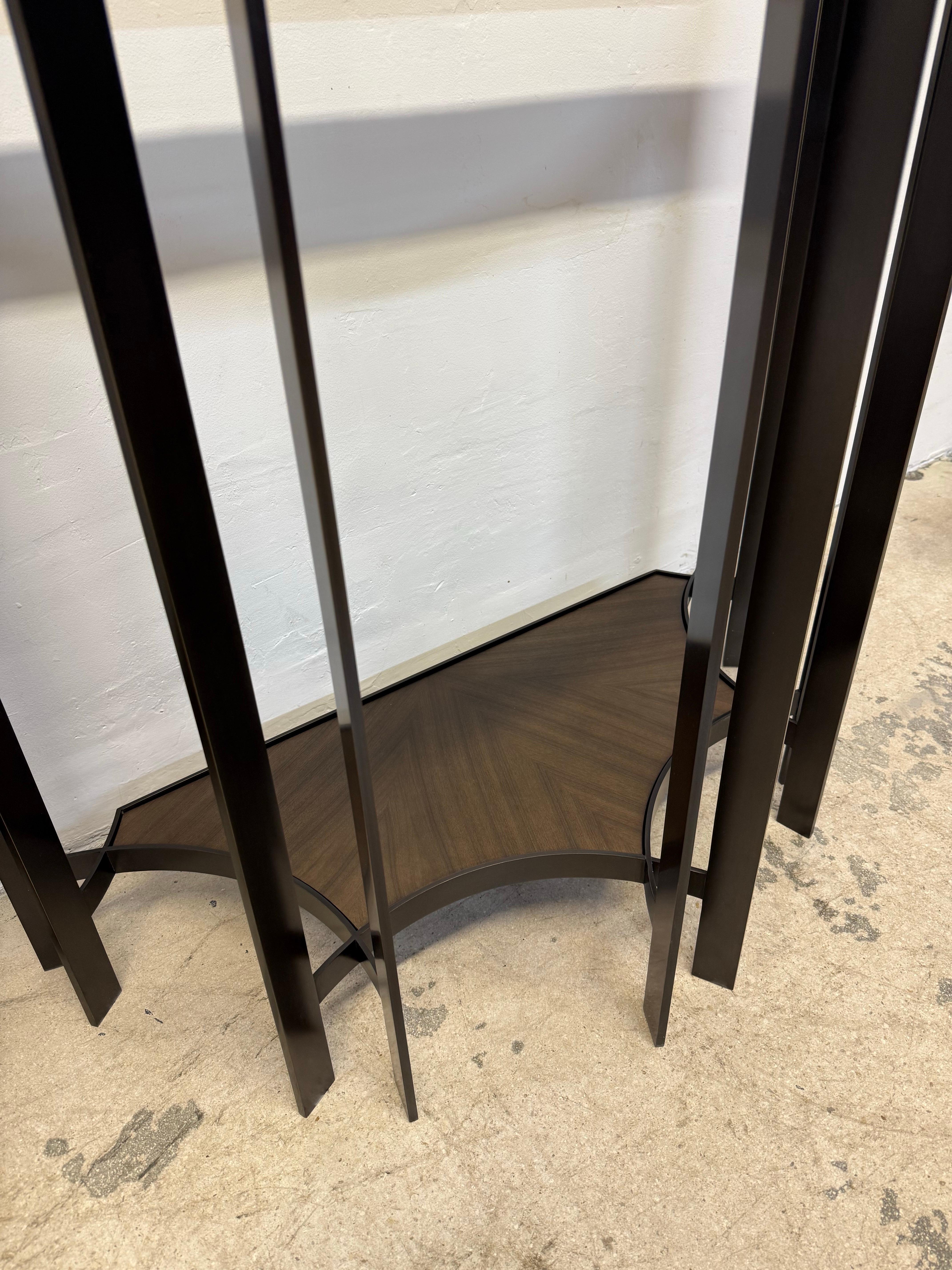 Joseph Jeup Bronze Acadia Demilune Console Table for Donghia, 2014 - a Pair 4