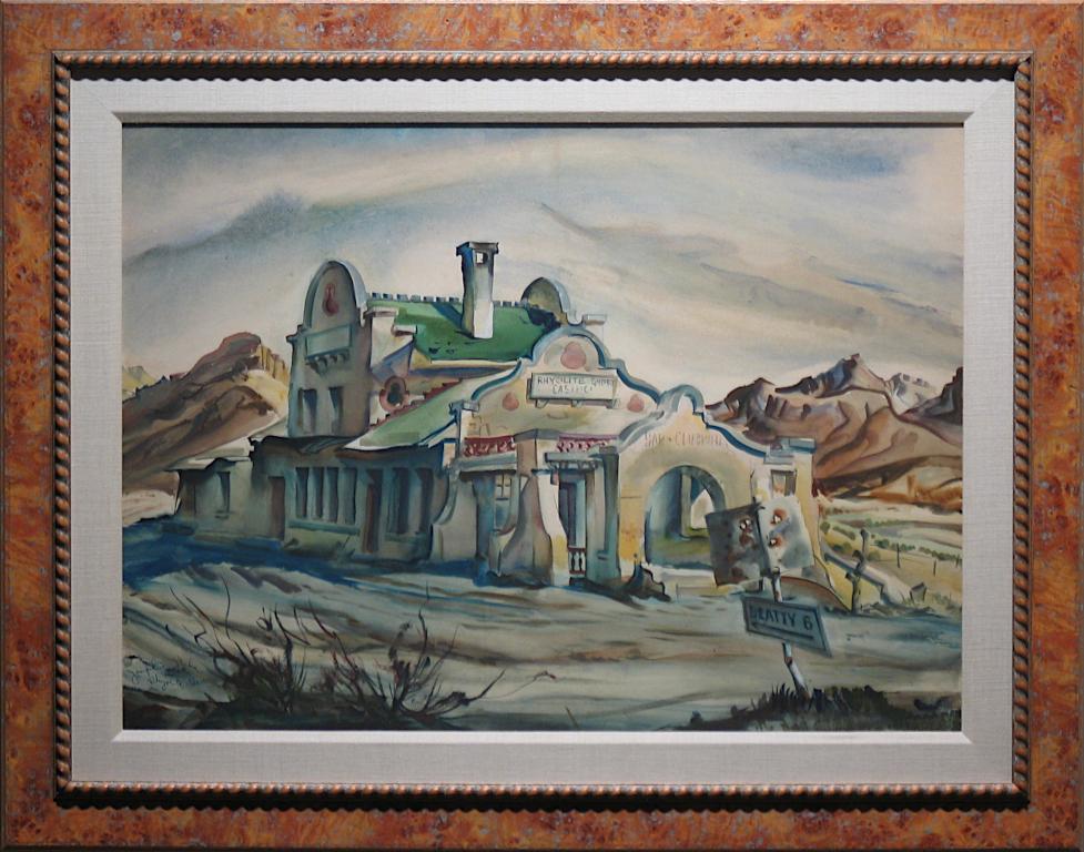 Rhyolite, Nevada - Painting by Joseph Jicha