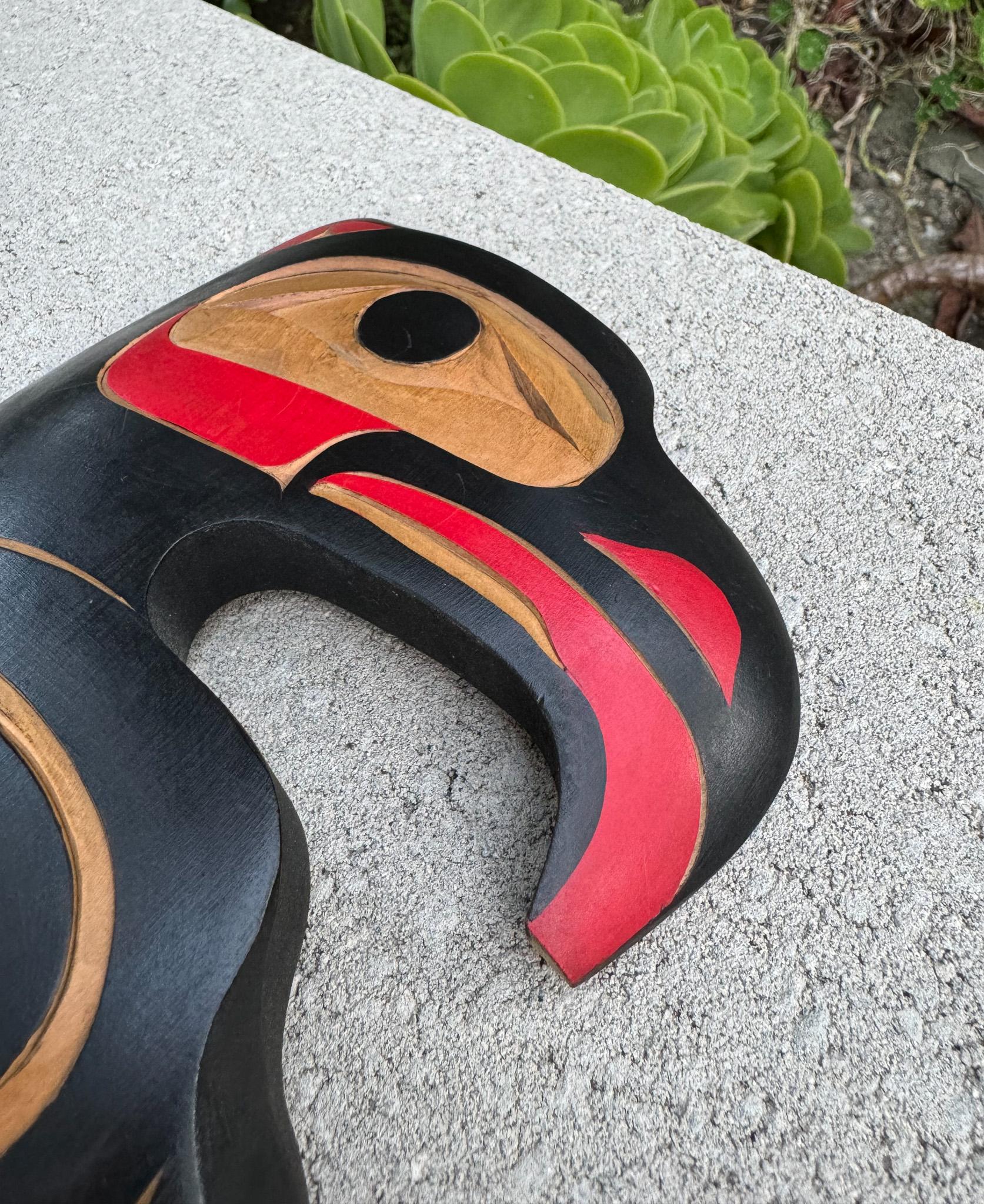 Joseph (Joe) Campbell Thunder Bird Carving, Pacific Northwest, 20th Century For Sale 5