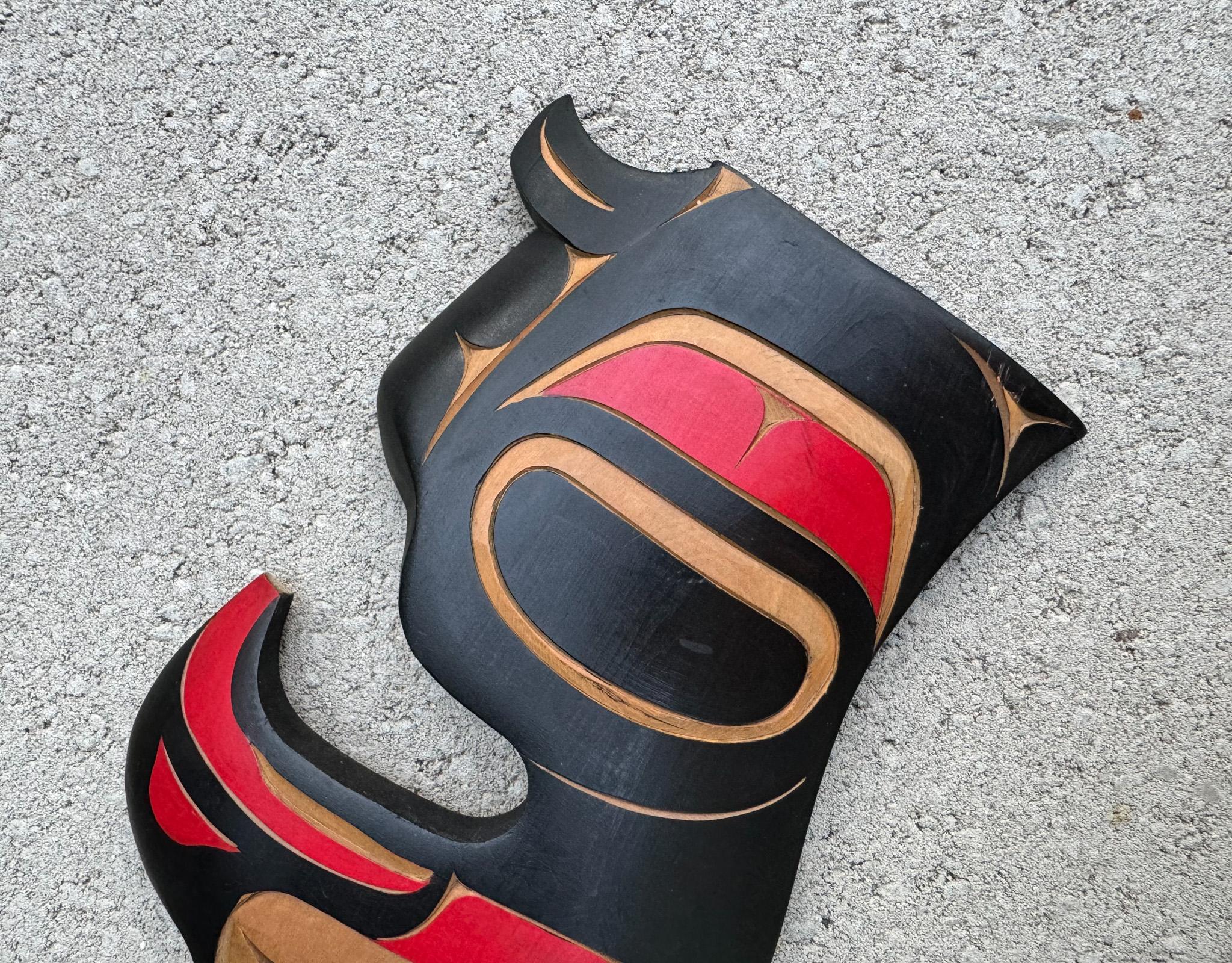 Joseph (Joe) Campbell Thunder Bird Carving, Pacific Northwest, 20th Century For Sale 8