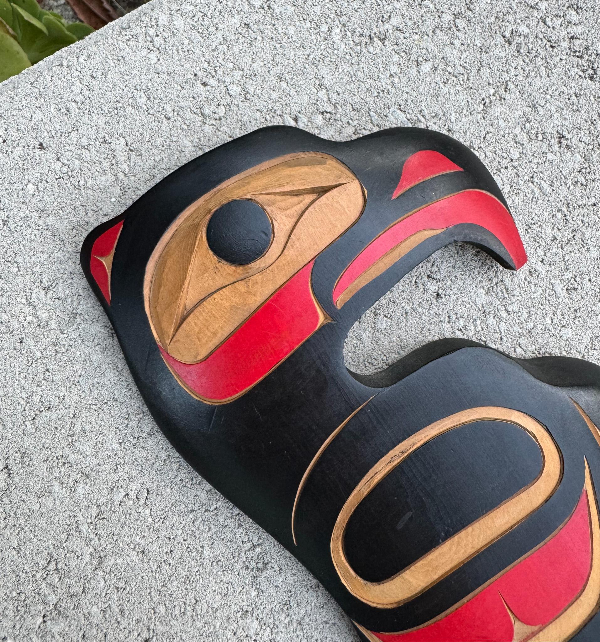 Native American Joseph (Joe) Campbell Thunder Bird Carving, Pacific Northwest, 20th Century For Sale