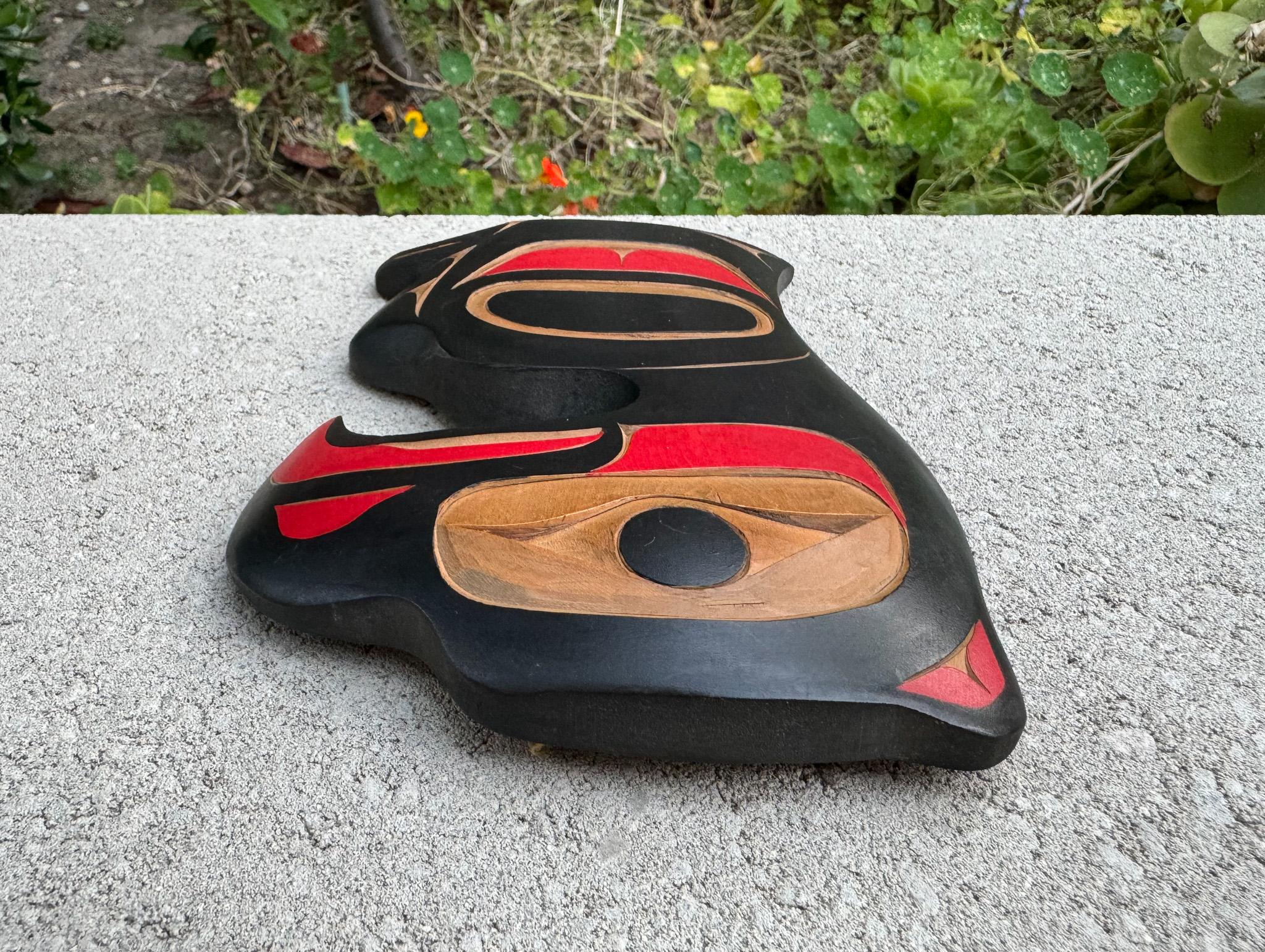 Joseph (Joe) Campbell Thunder Bird Carving, Pacific Northwest, 20th Century In Good Condition For Sale In San Juan Capistrano, CA