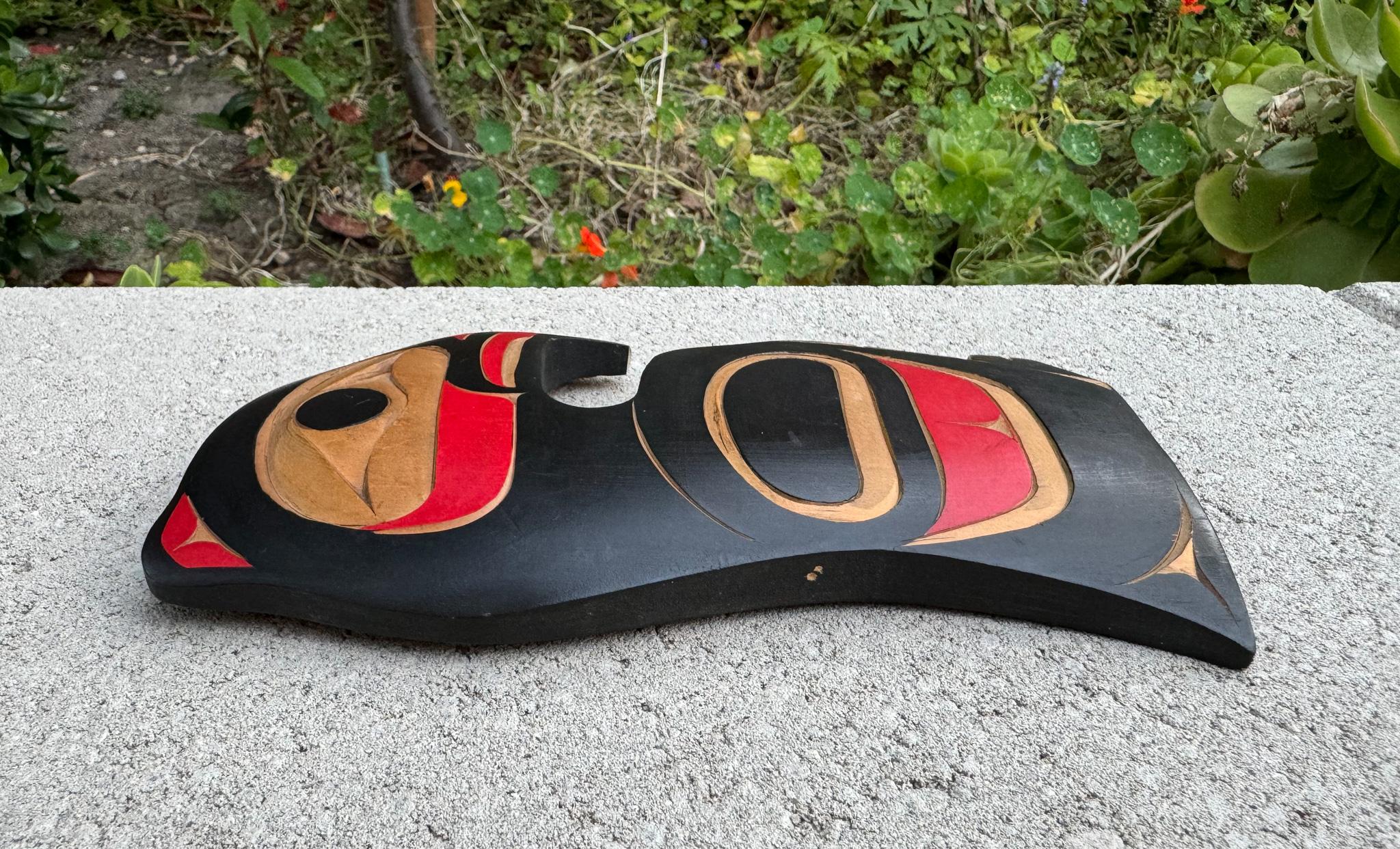 Wood Joseph (Joe) Campbell Thunder Bird Carving, Pacific Northwest, 20th Century For Sale