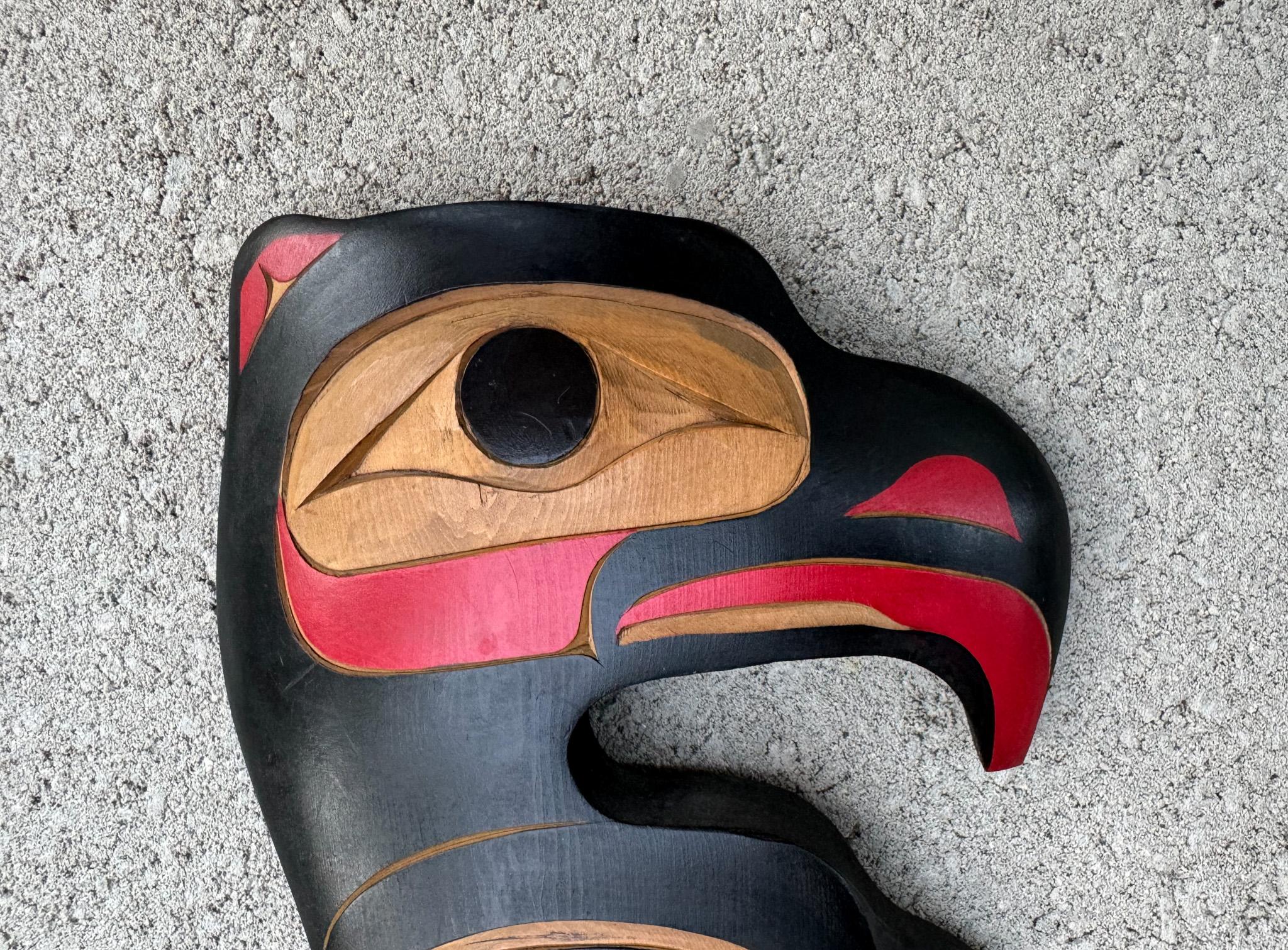 Joseph (Joe) Campbell Thunder Bird Carving, Pacific Northwest, 20th Century For Sale 2