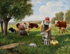 Milk Maids in the Field