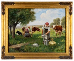 Milk Maids in the Field