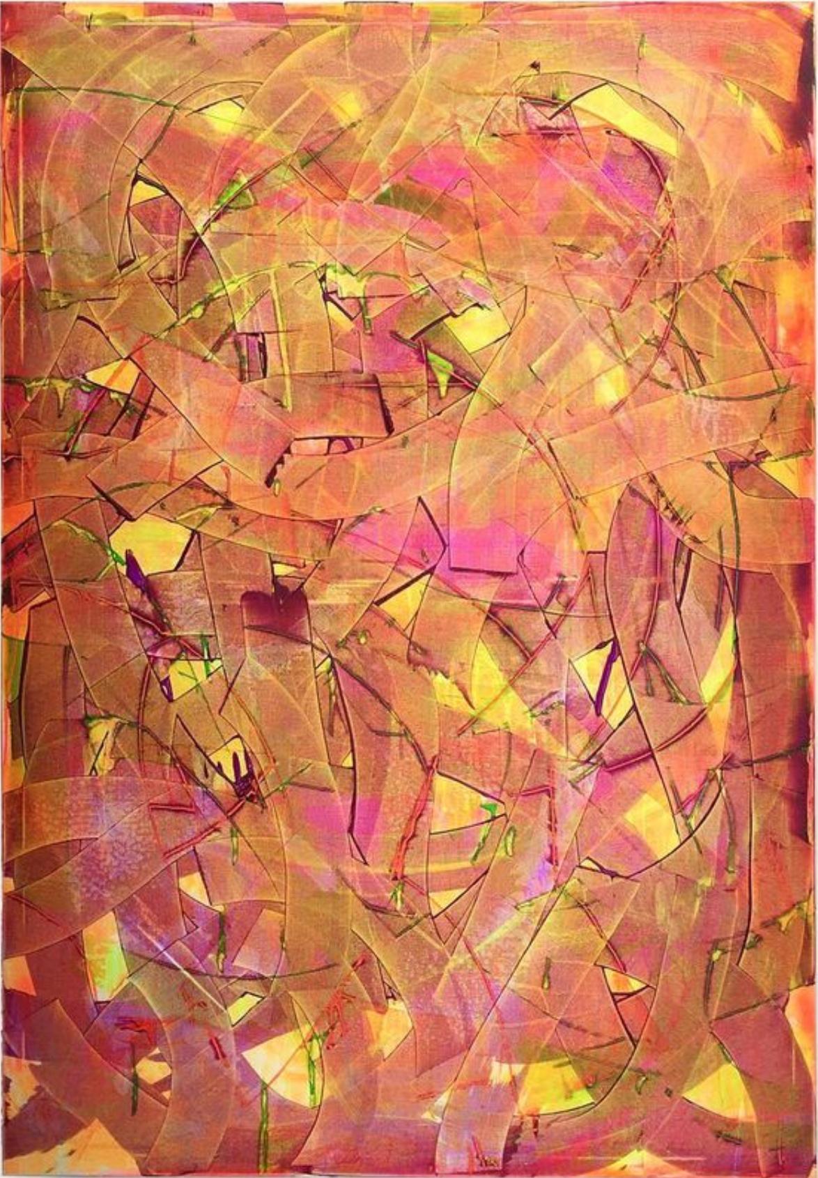 Joseph Justus Abstract Painting - Afterglow - Abstract Vivid Painting