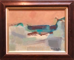 Pintura al óleo expresionista abstracta Paisaje marino de Provincetown