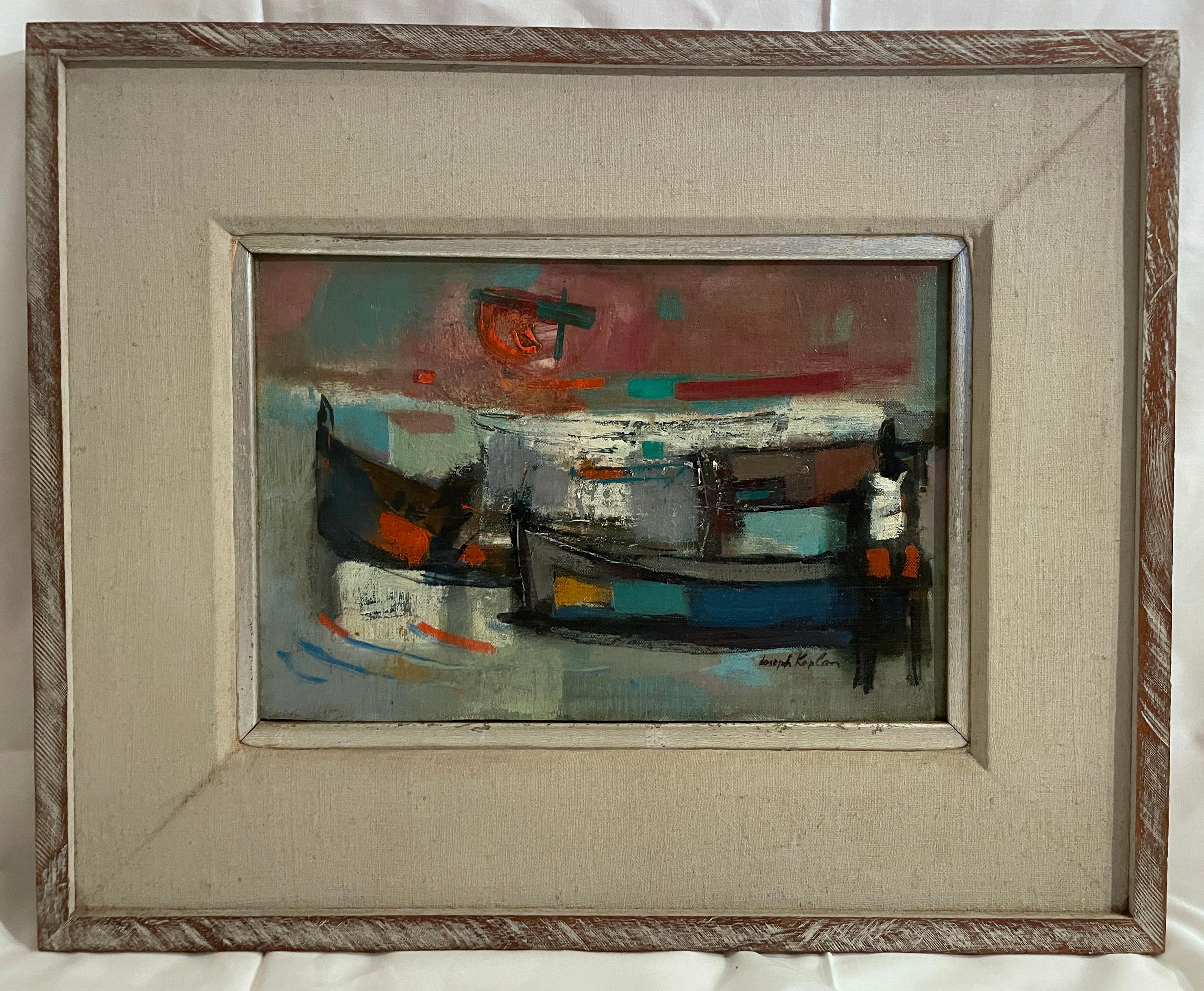 Boats - Painting by  Joseph Kaplan