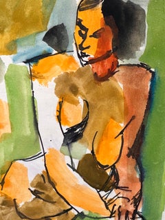 Cubist Female Nude Woman