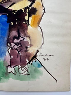 Cubist Female Nude Woman