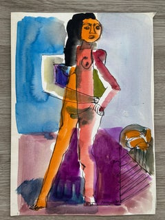 Cubist Female Nude Woman