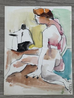 Cubist Female Nude Woman