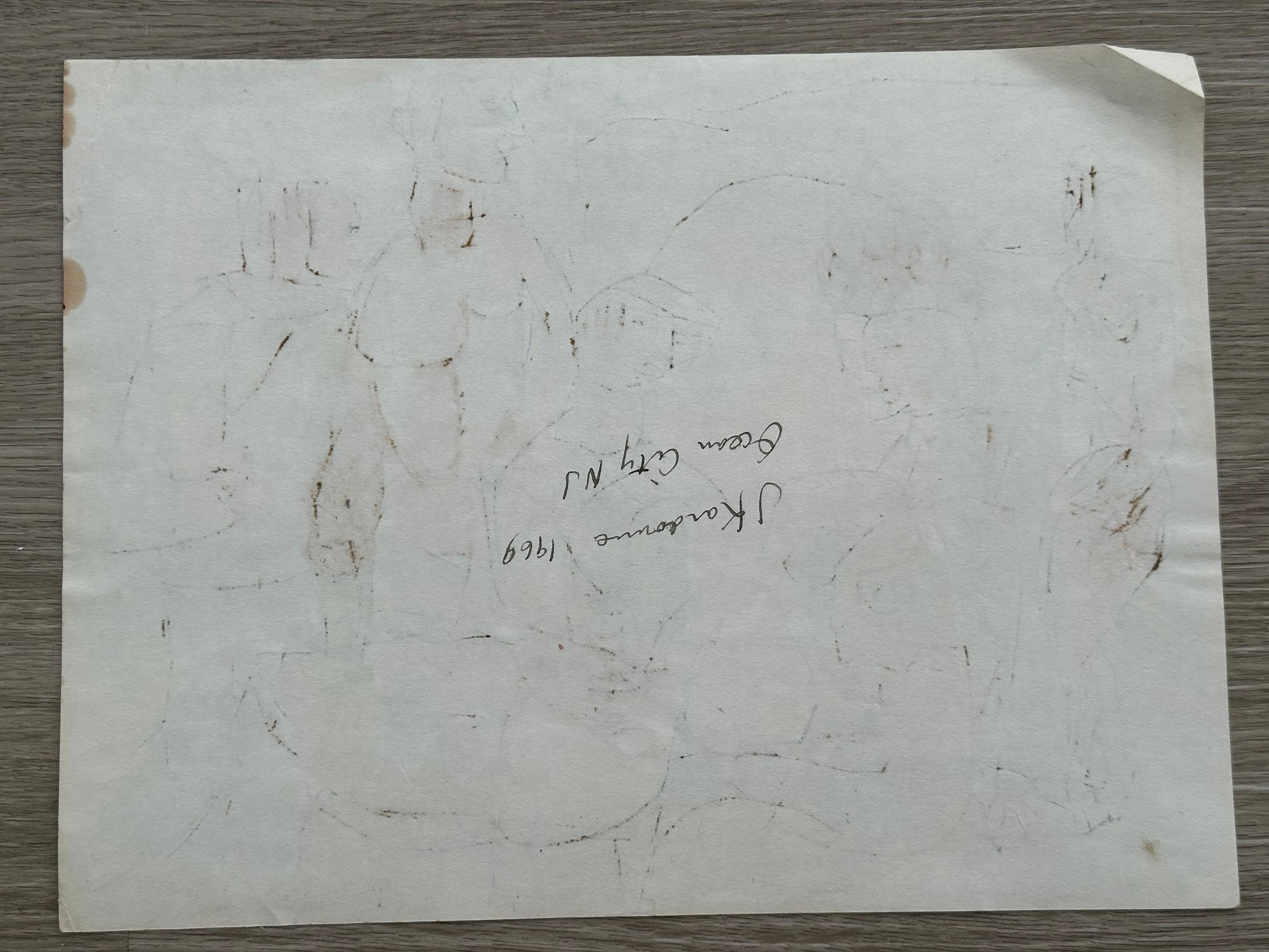 Joseph Kardonne (1911-1985). Mujer desnuda, 1969, 9 x 12 pulgadas. Acuarela sobre papel, medidas de la hoja  pulgadas.  Firmado, fechado y titulado abajo a la derecha. Excelente estado.

Nacido en Newark, Nueva Jersey, en 1911, Joe Kardonne mostró