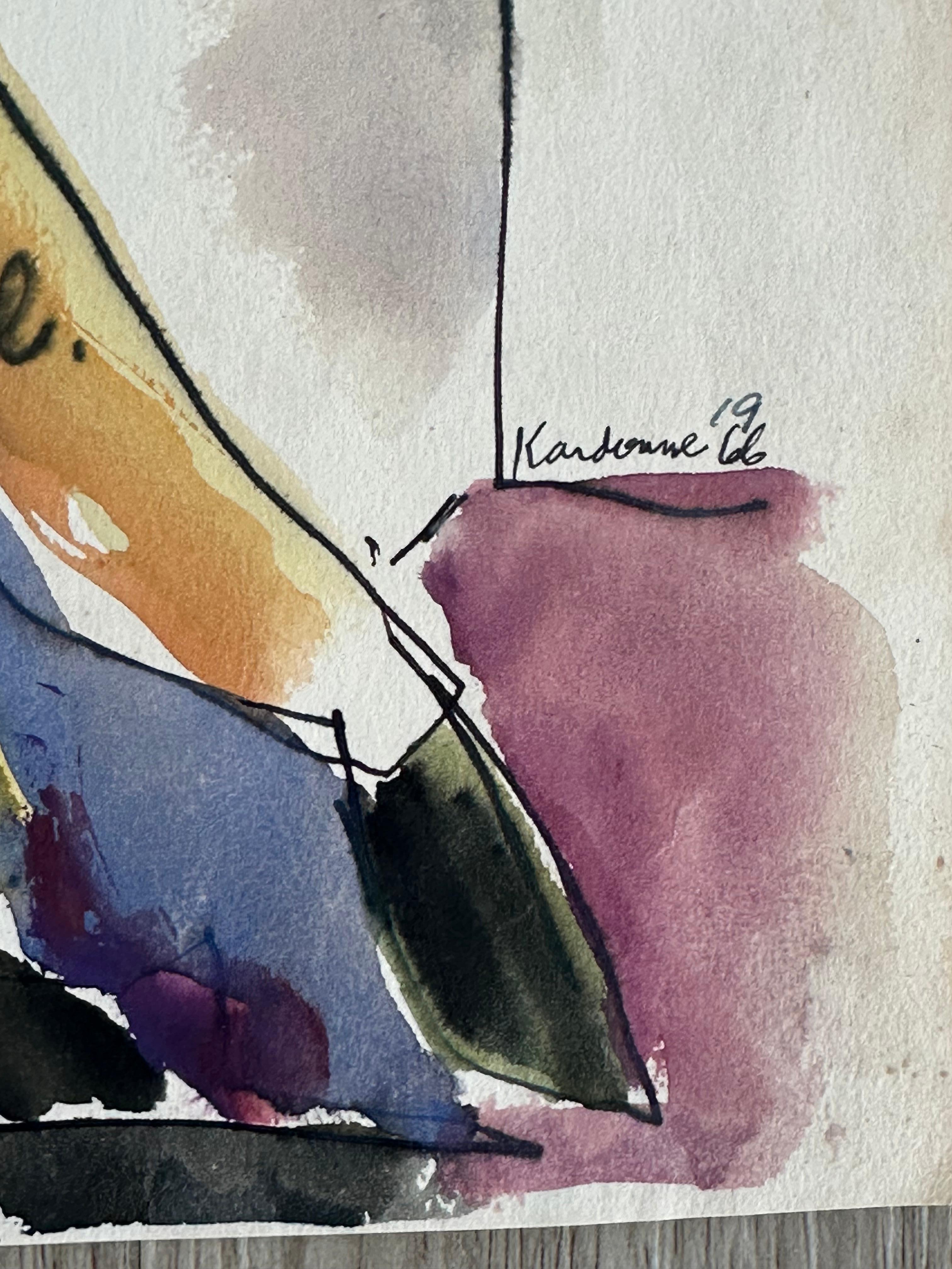 Donna cubista - Painting di Joseph Kardonne