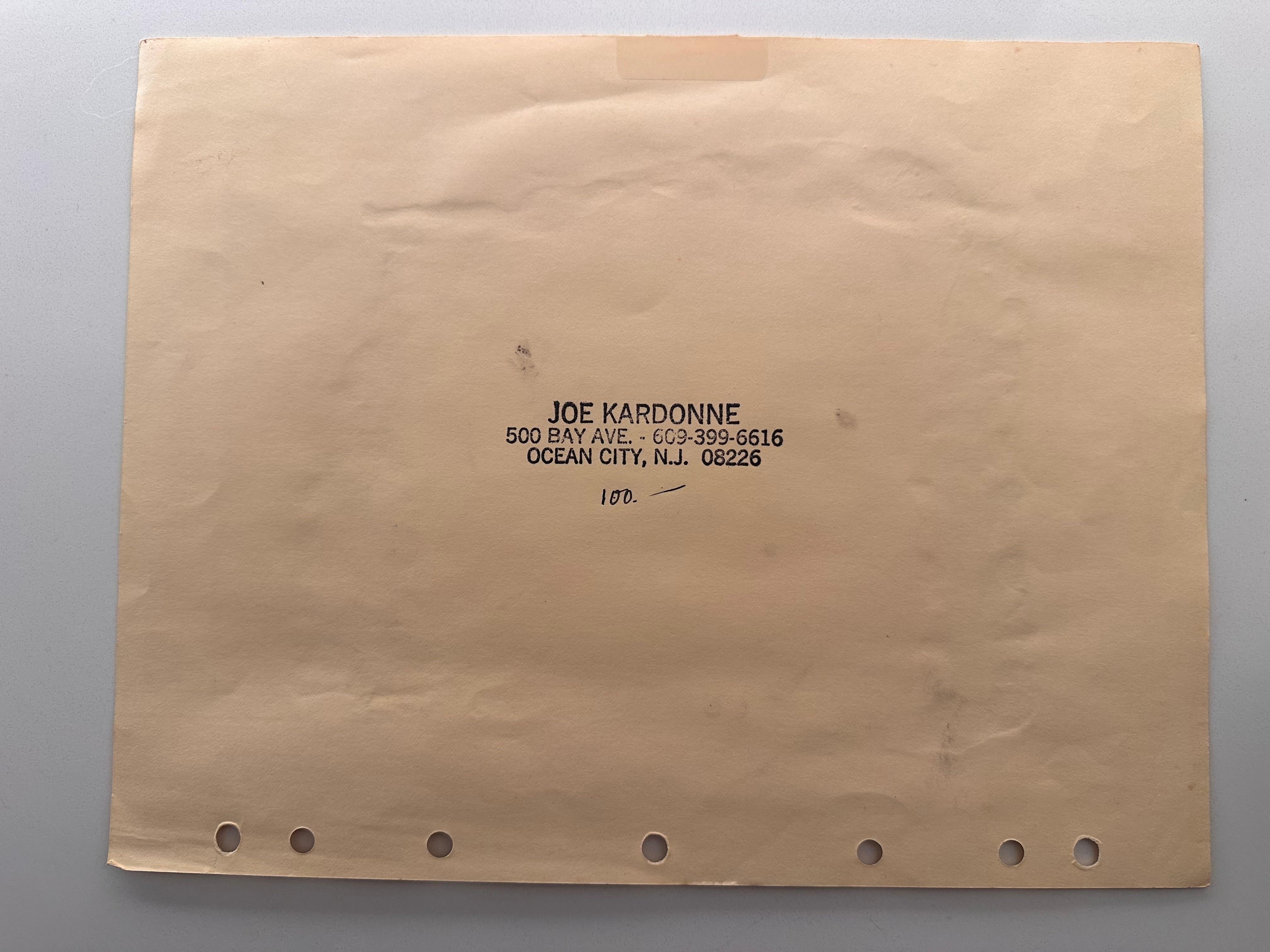 Joseph Kardonne (1911-1985). Giardini delle Tuileries. 1965. Acquerello su carta, foglio di 7,5 x 8 pollici incollato a un foglio di 8,5 x 11 pollici. Firmato, datato e intitolato in basso al centro. Condizioni eccellenti. Senza cornice. 

Nato a