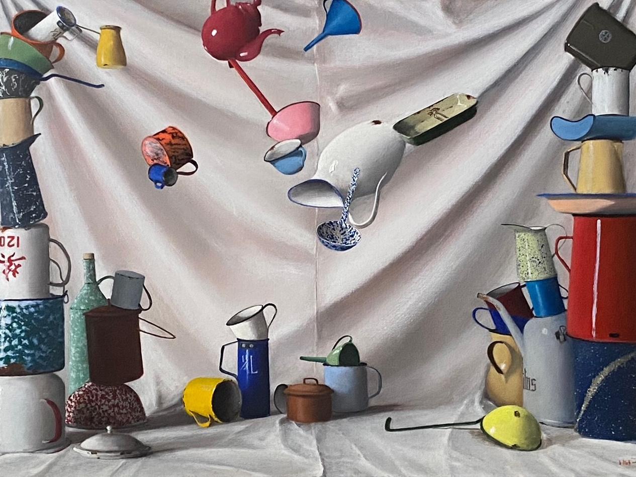 Still-Life Painting di Joseph Keiffer - Diluvio di mancia